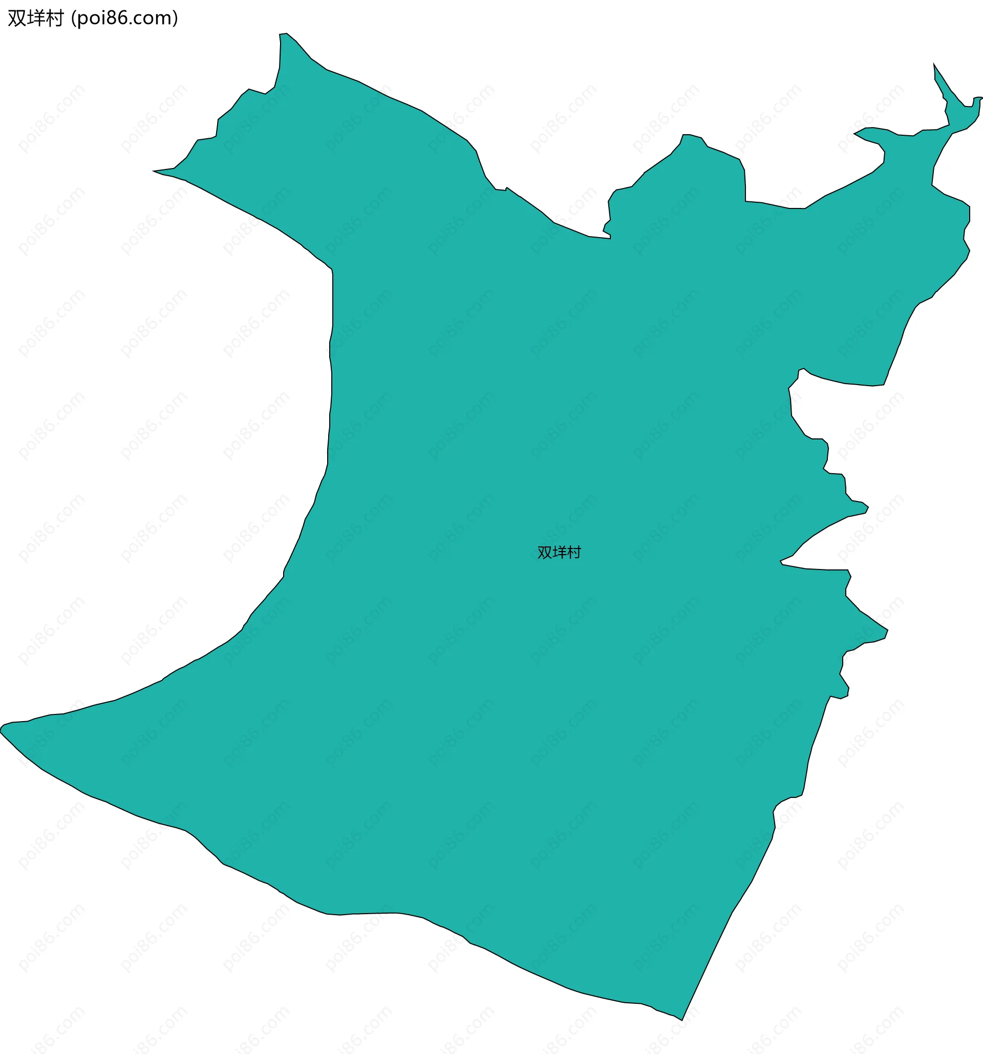 双垟村边界地图