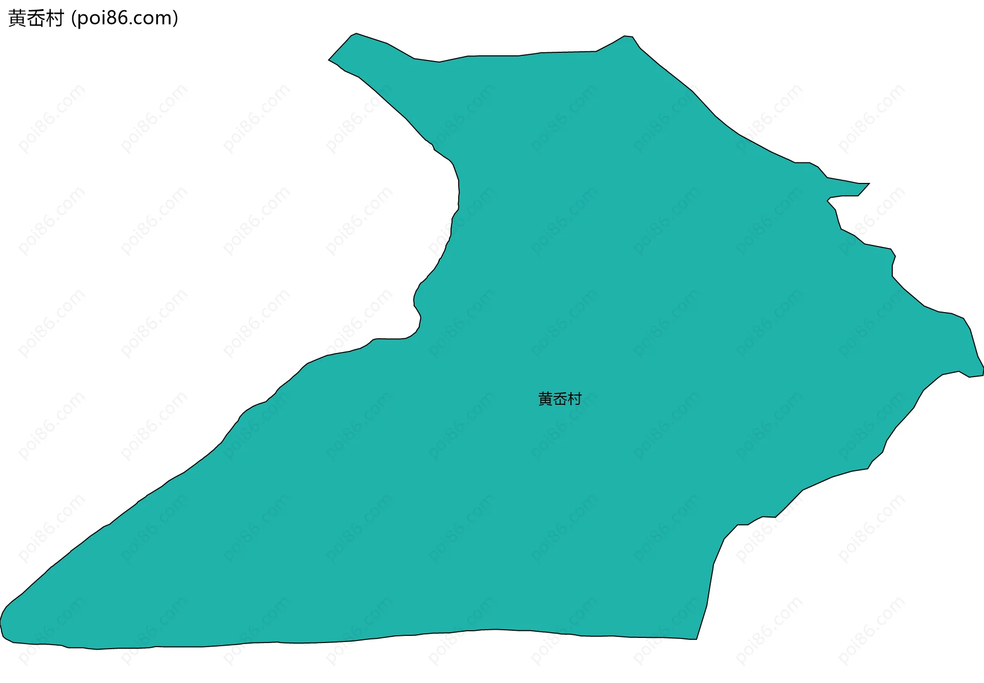 黄岙村边界地图