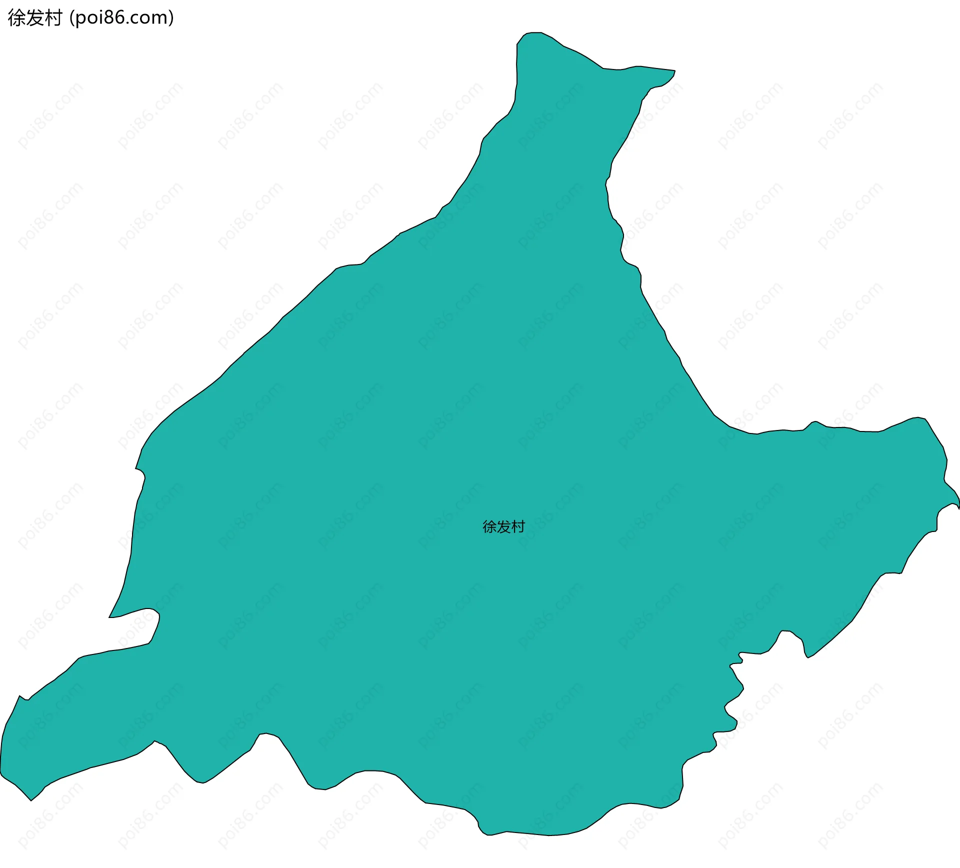 徐发村边界地图