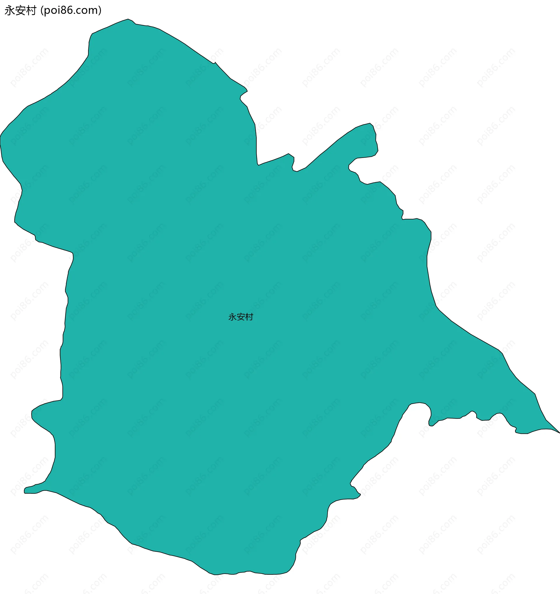 永安村边界地图