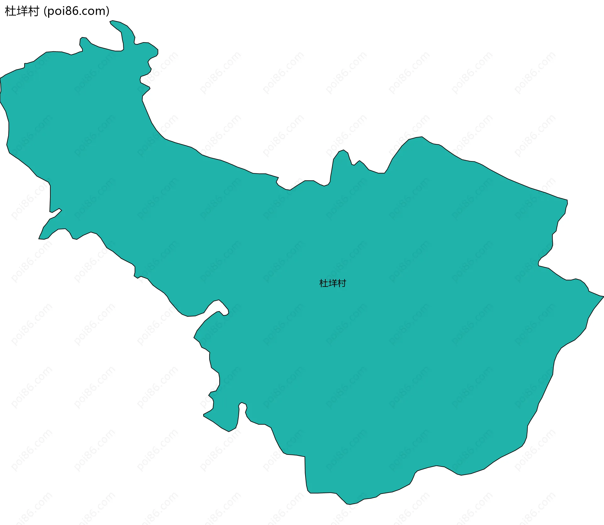 杜垟村边界地图