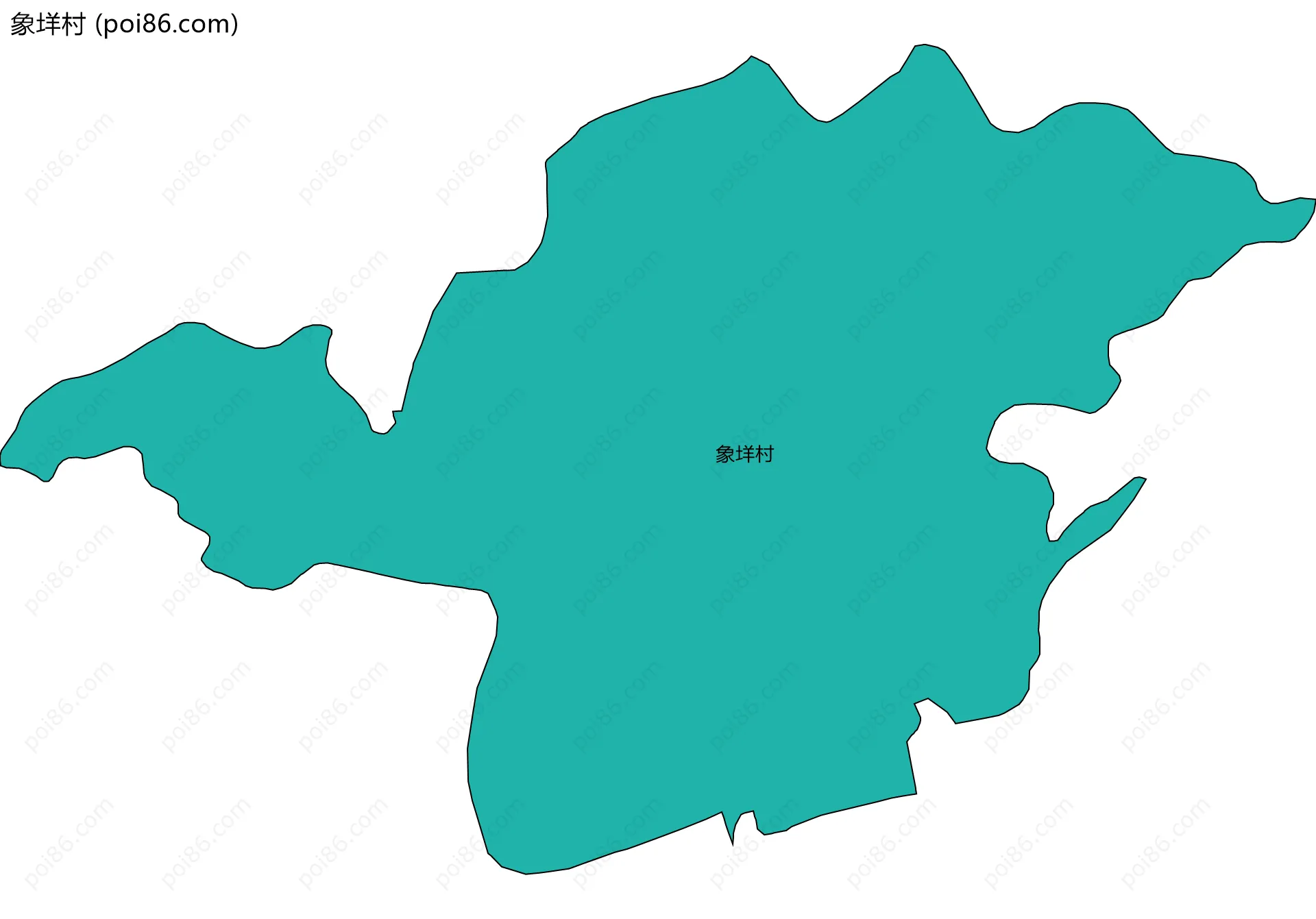 象垟村边界地图