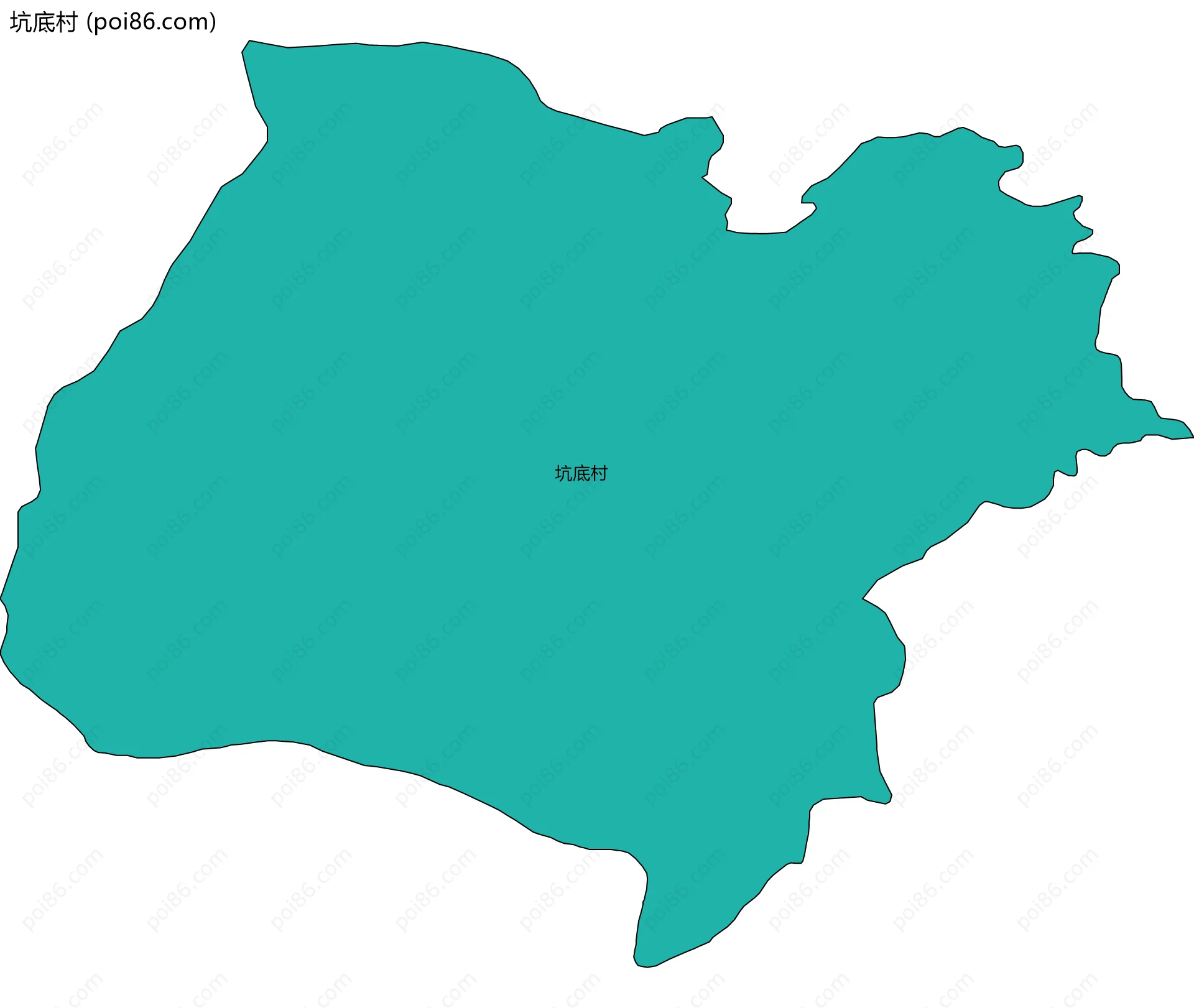 坑底村边界地图