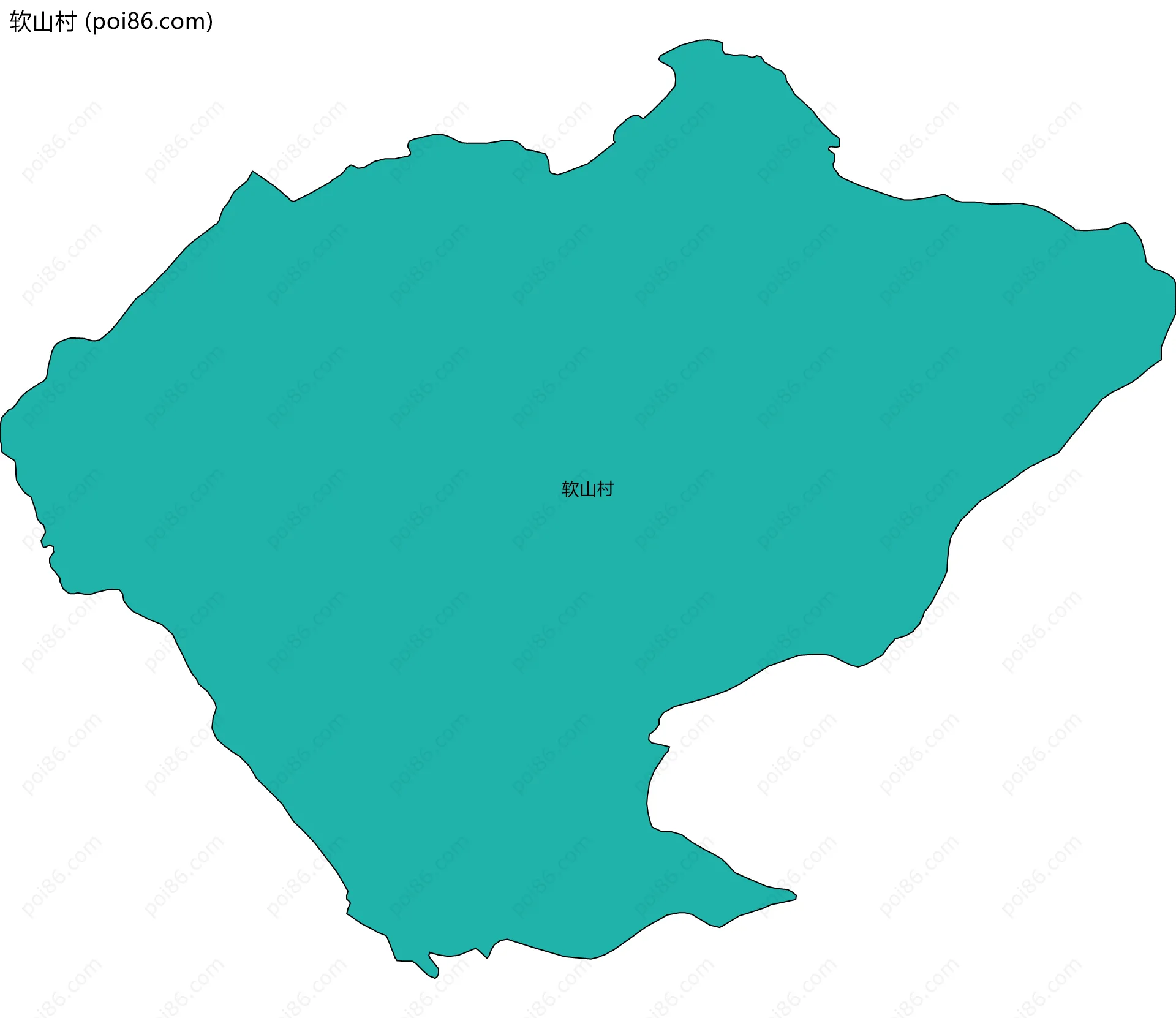 软山村边界地图