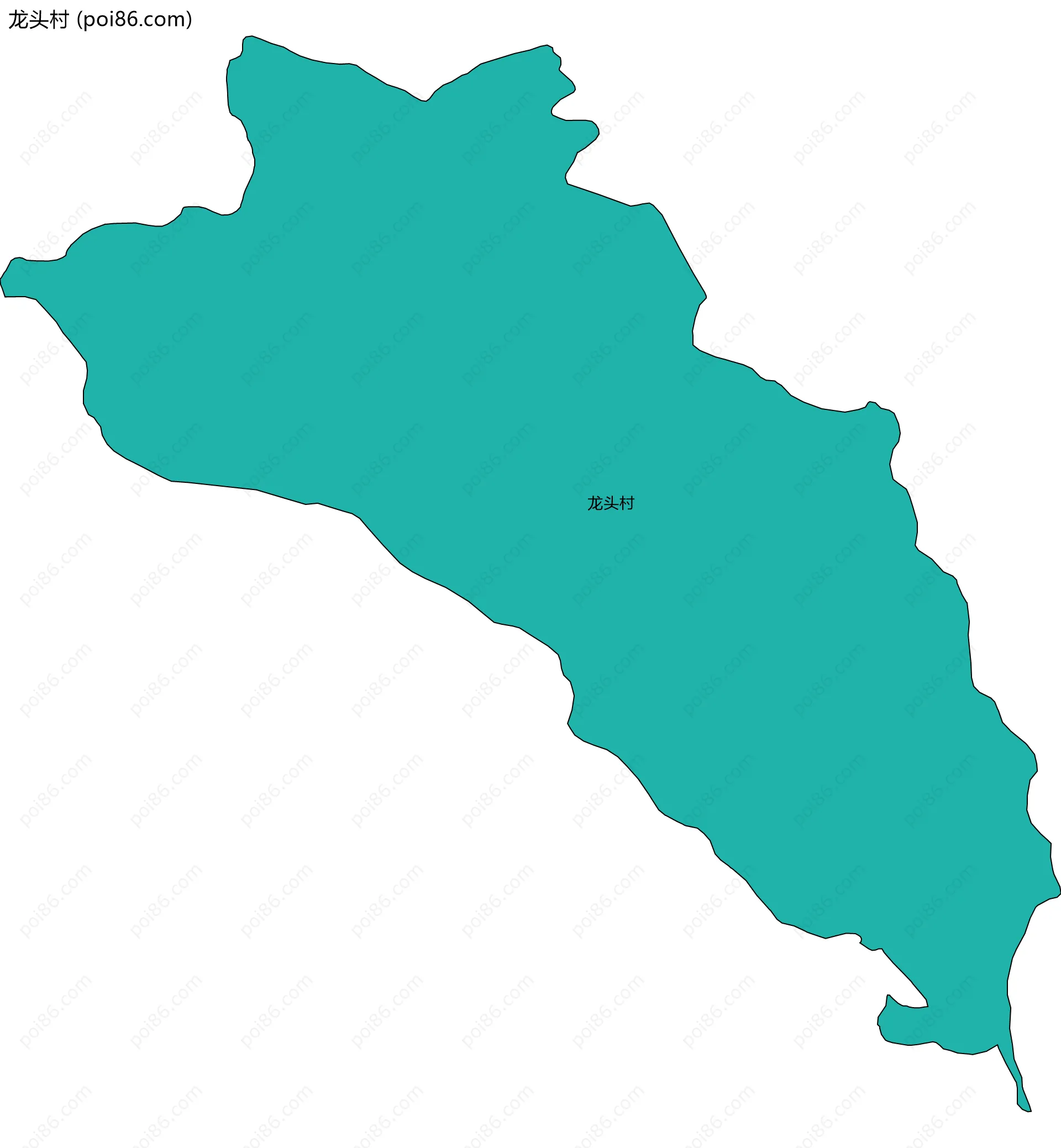 龙头村边界地图