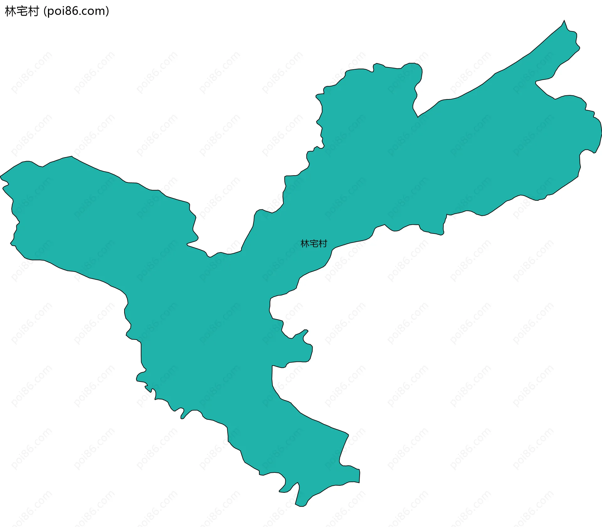 林宅村边界地图