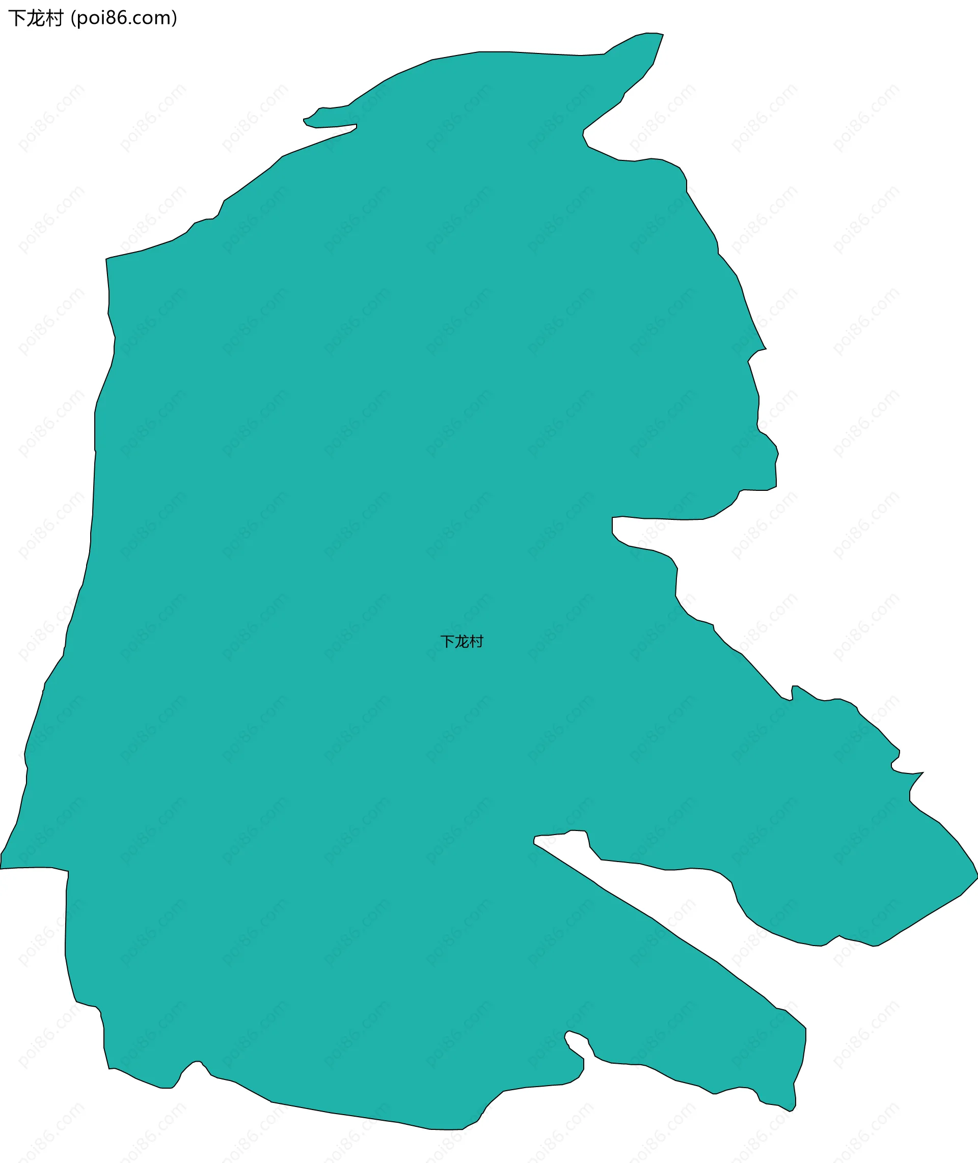 下龙村边界地图