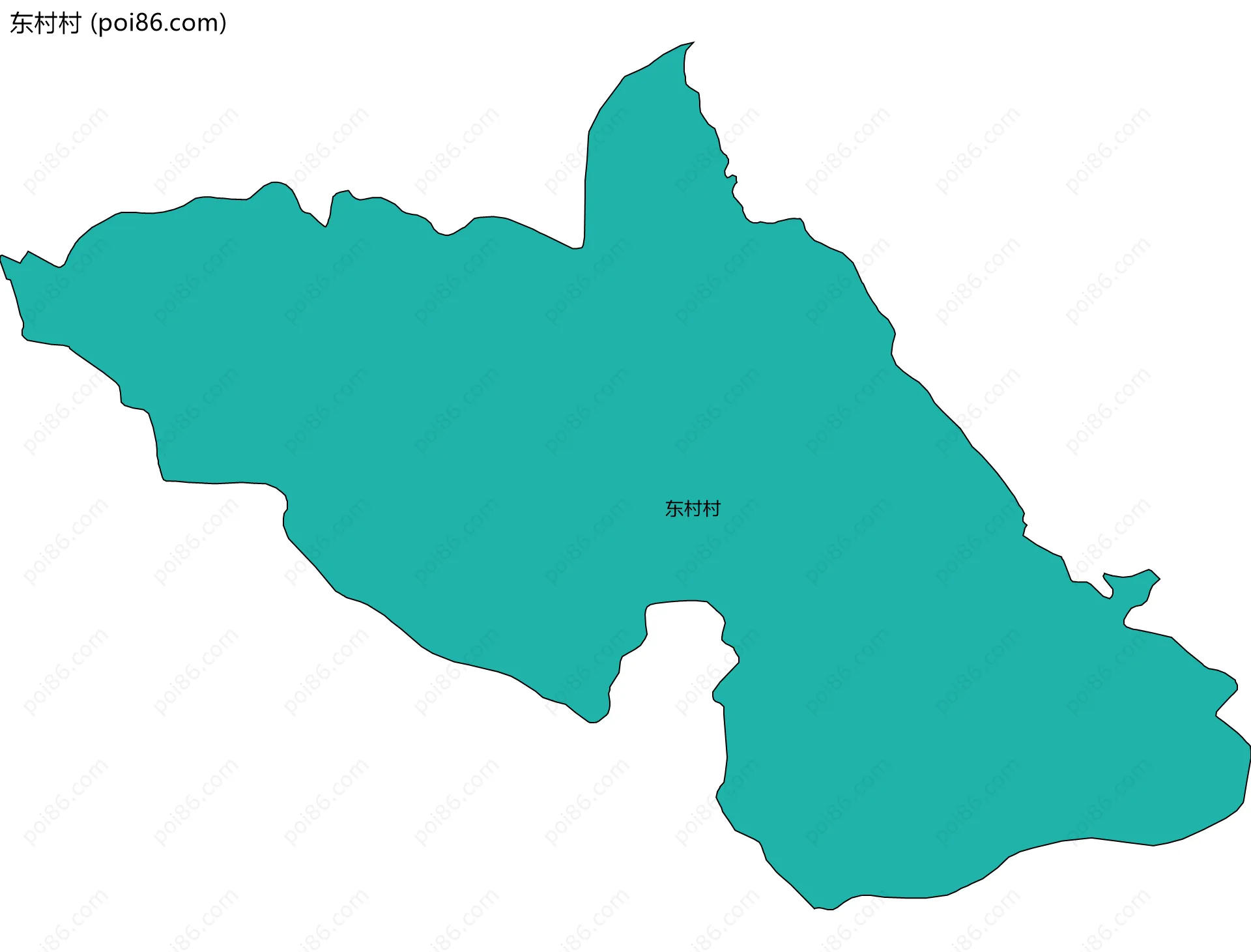东村村边界地图