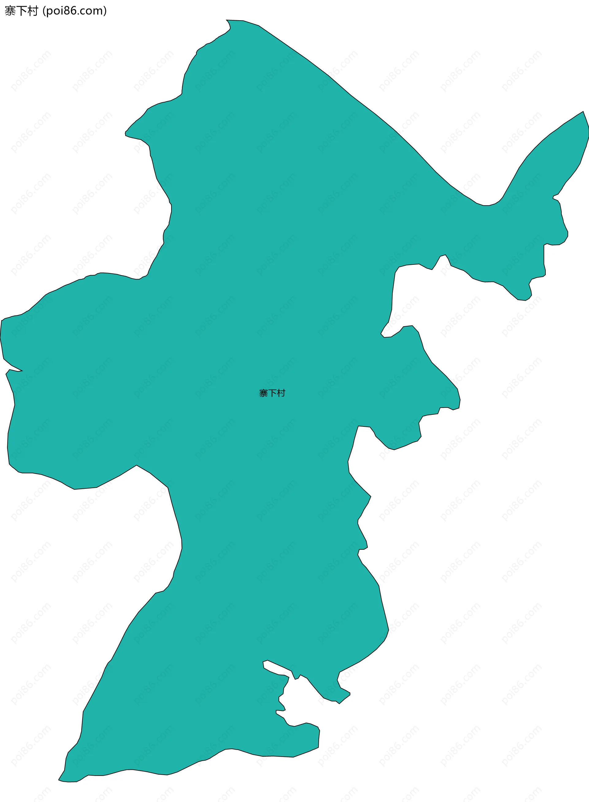 寨下村边界地图