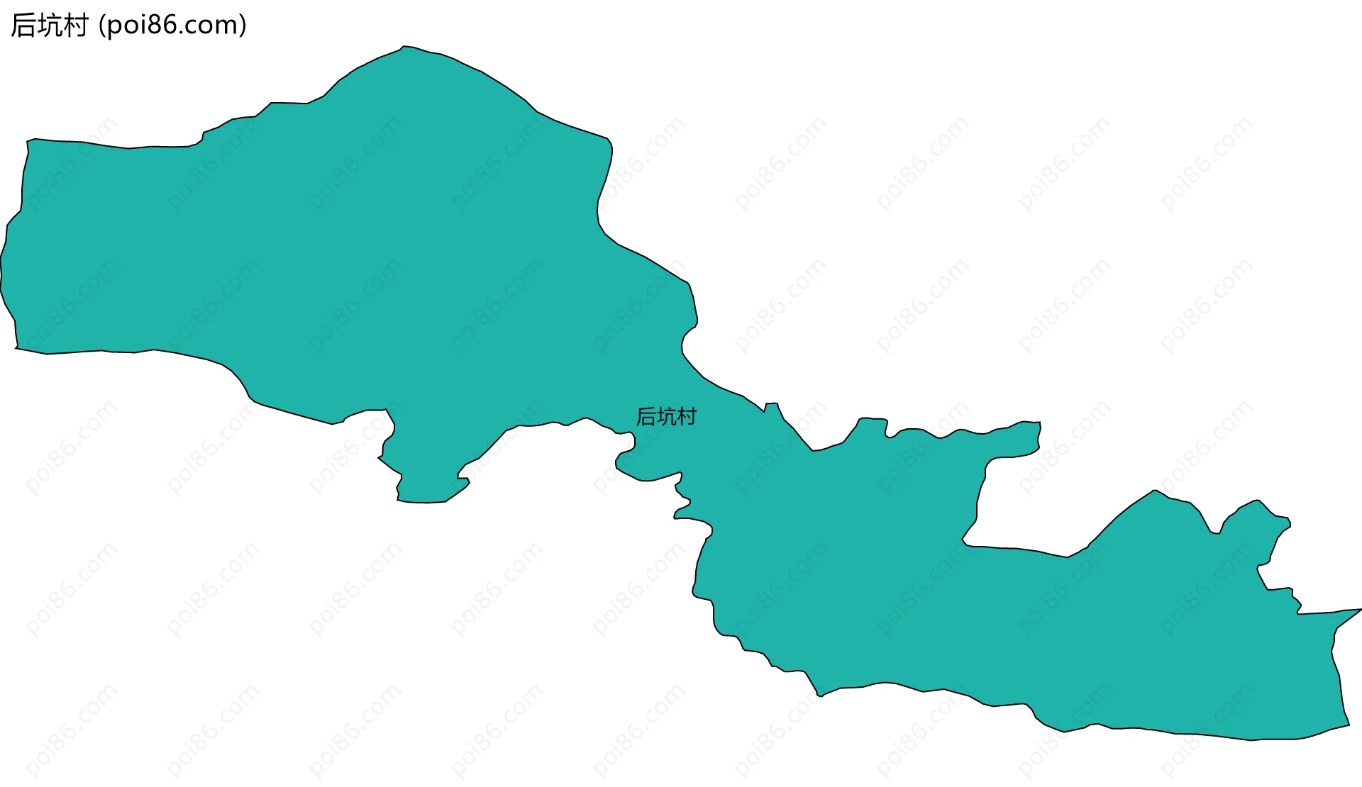 后坑村边界地图