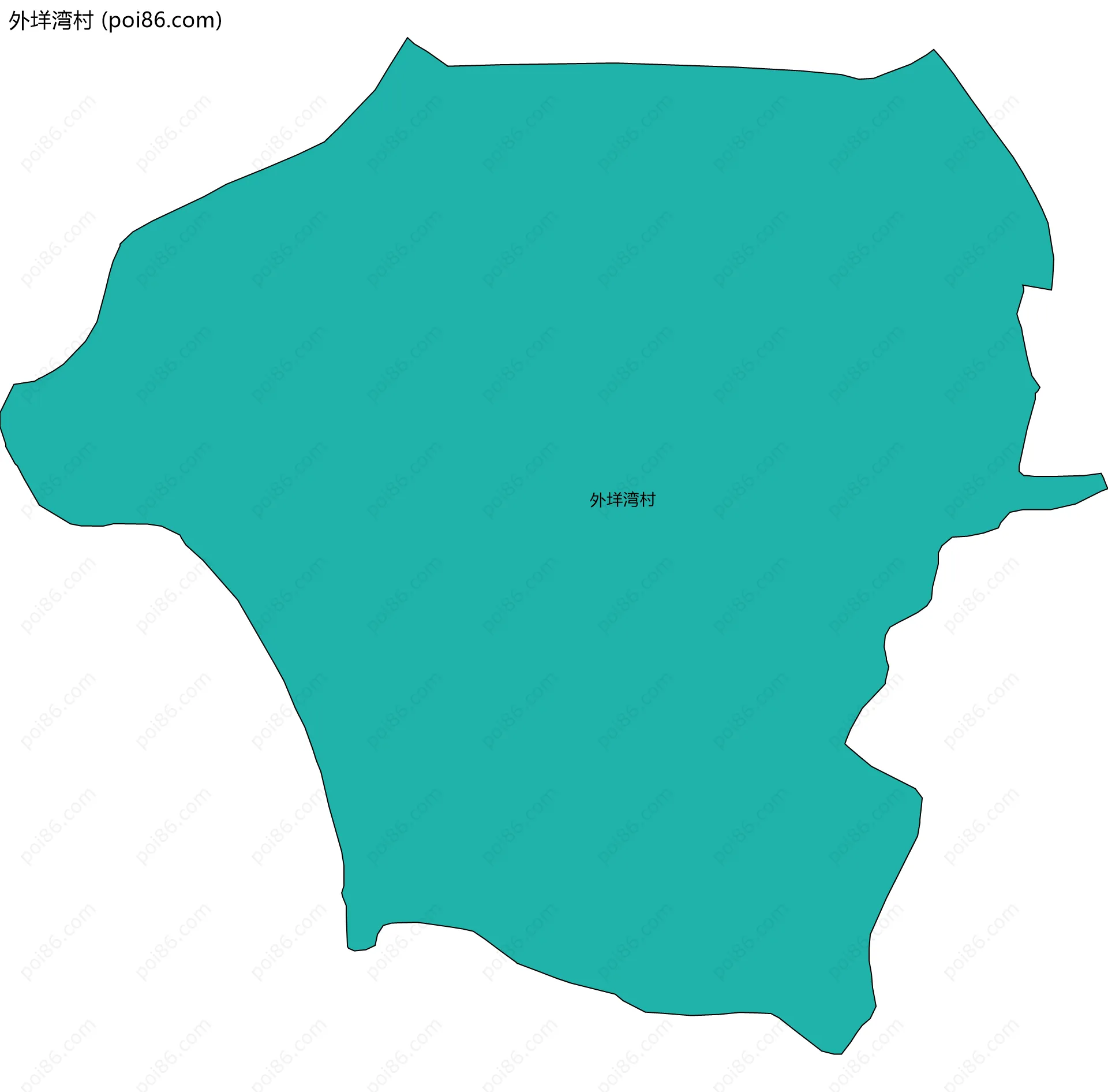 外垟湾村边界地图
