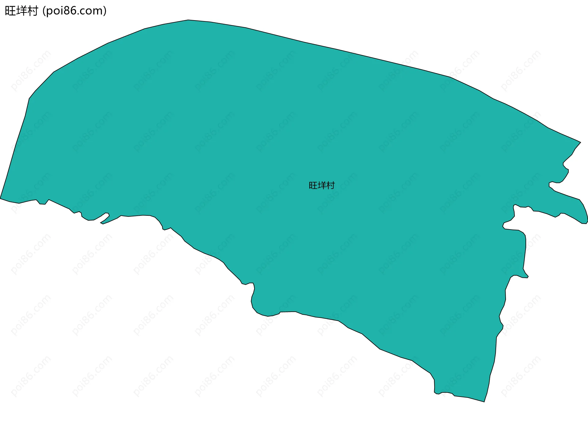 旺垟村边界地图