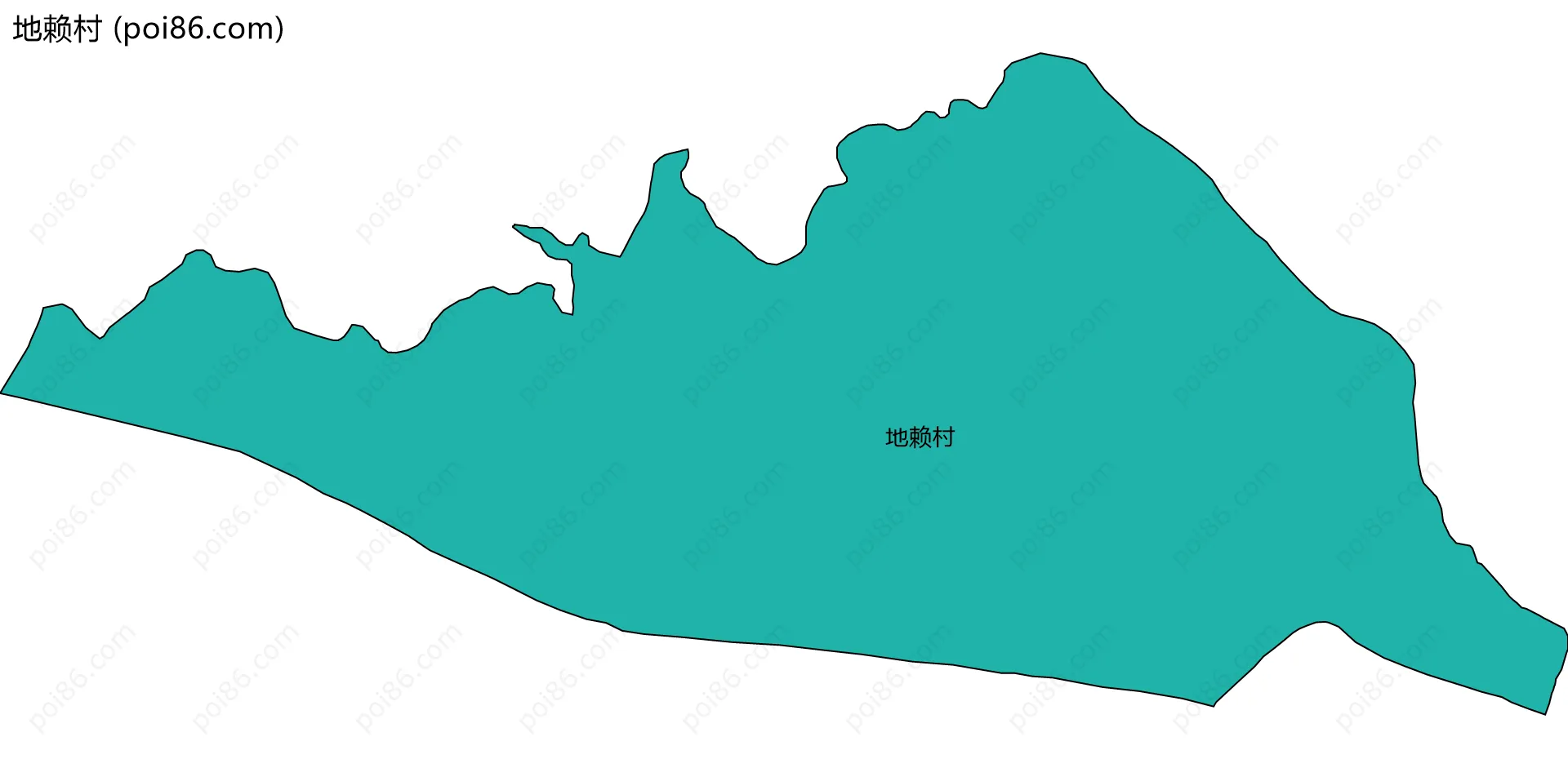 地赖村边界地图