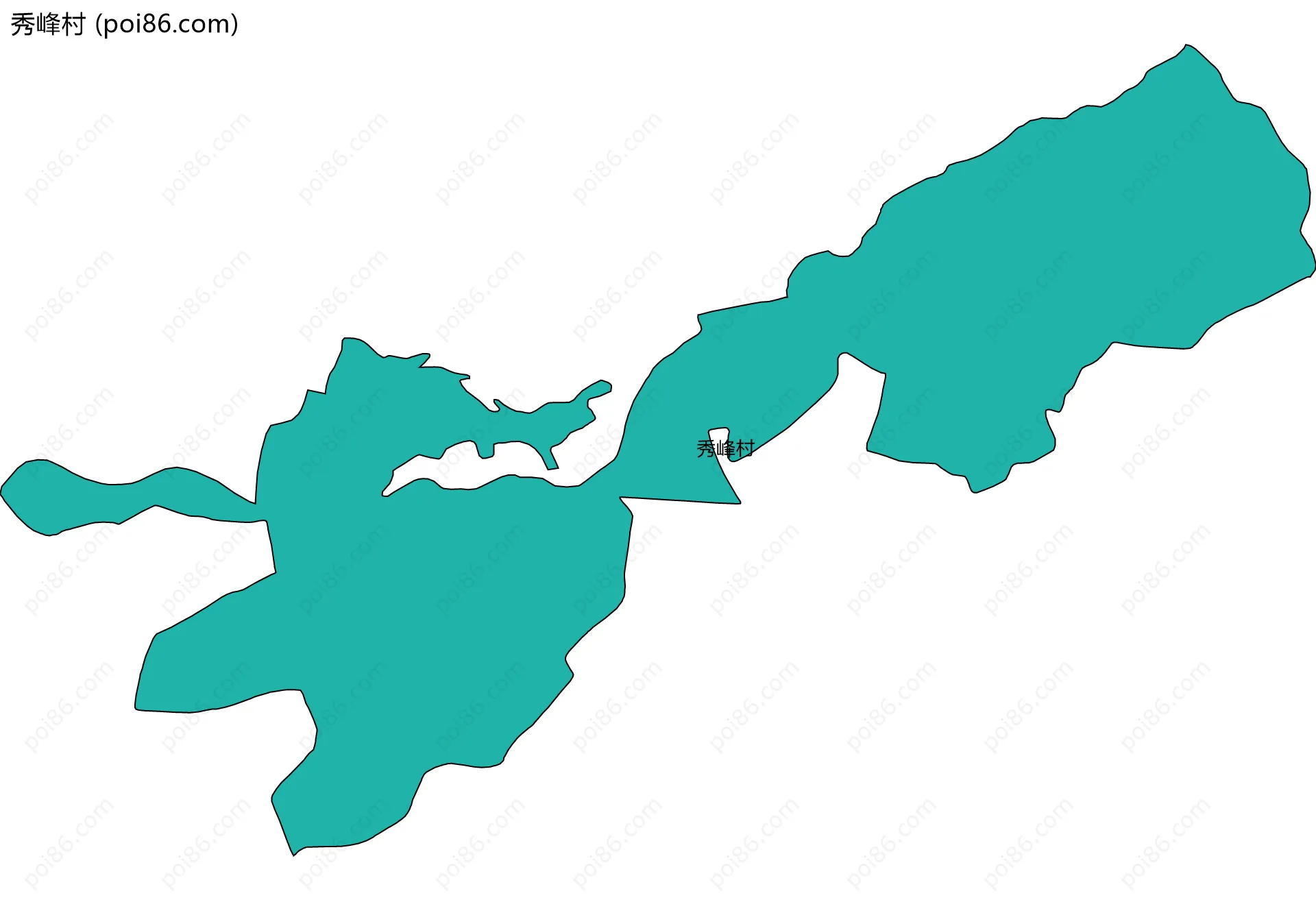 秀峰村边界地图