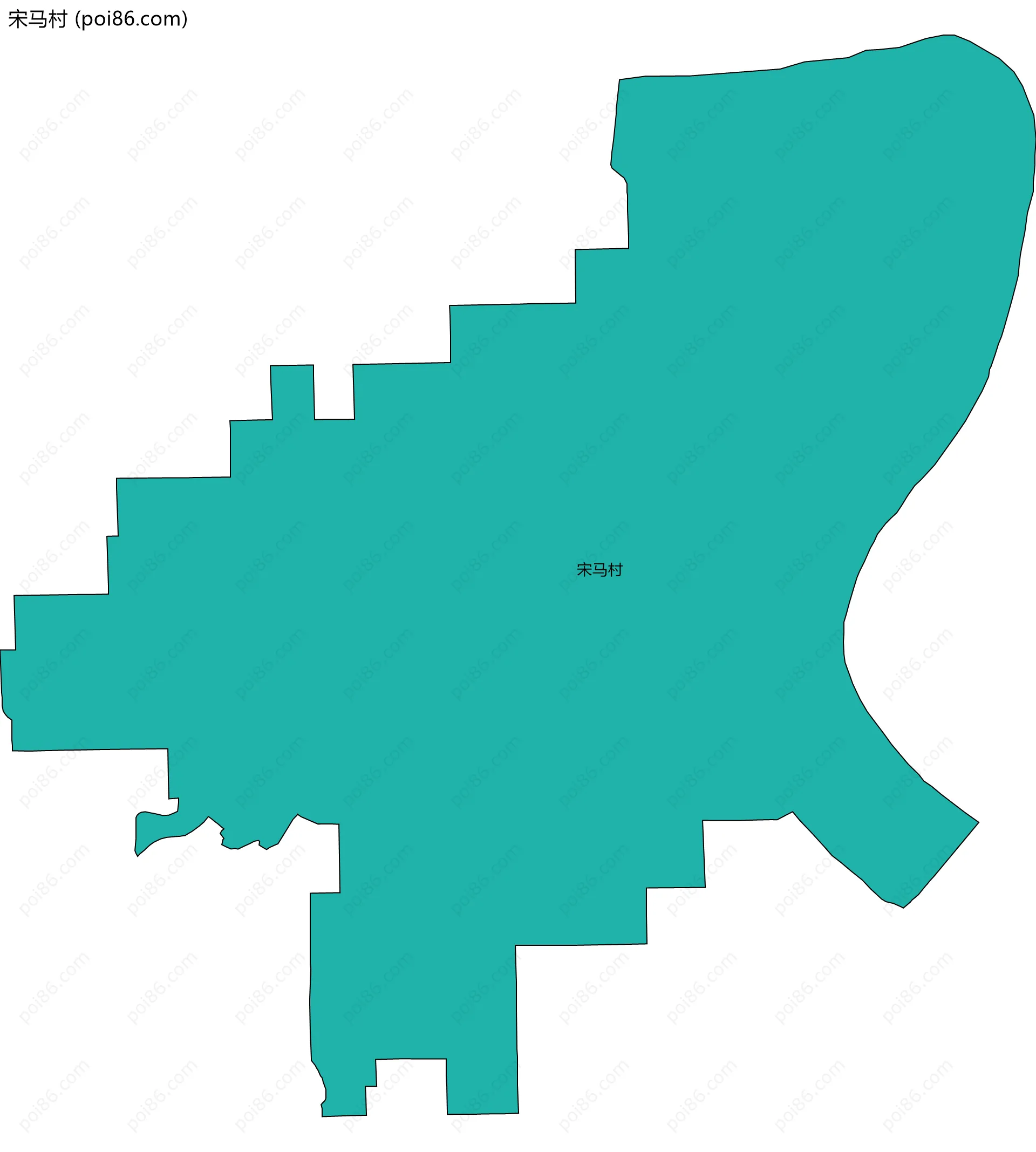 宋马村边界地图