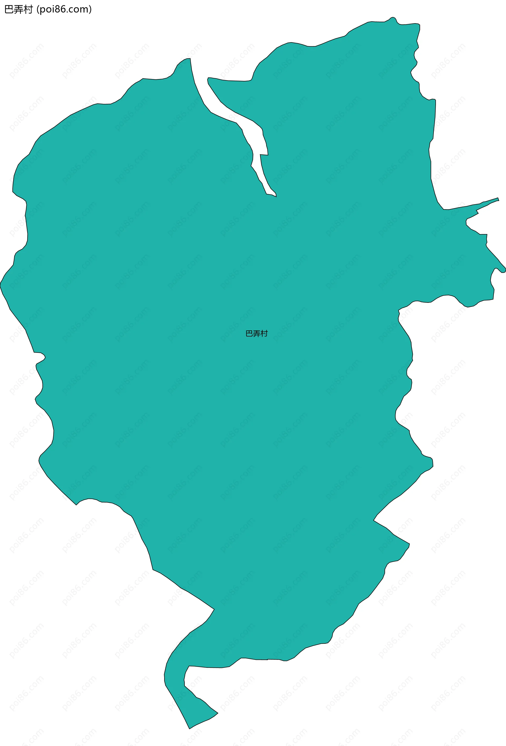 巴弄村边界地图