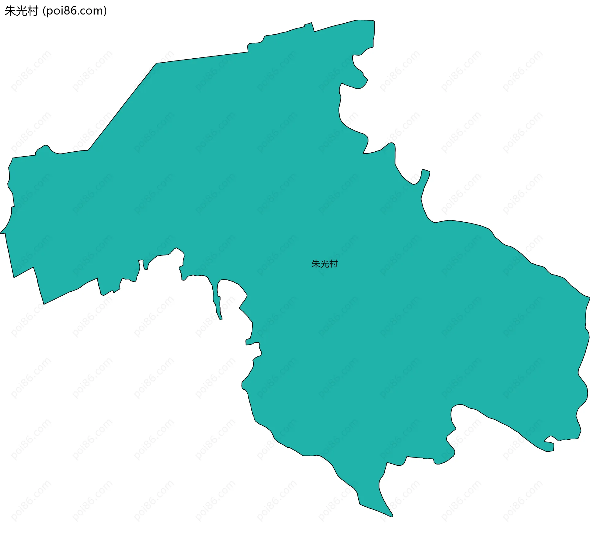 朱光村边界地图