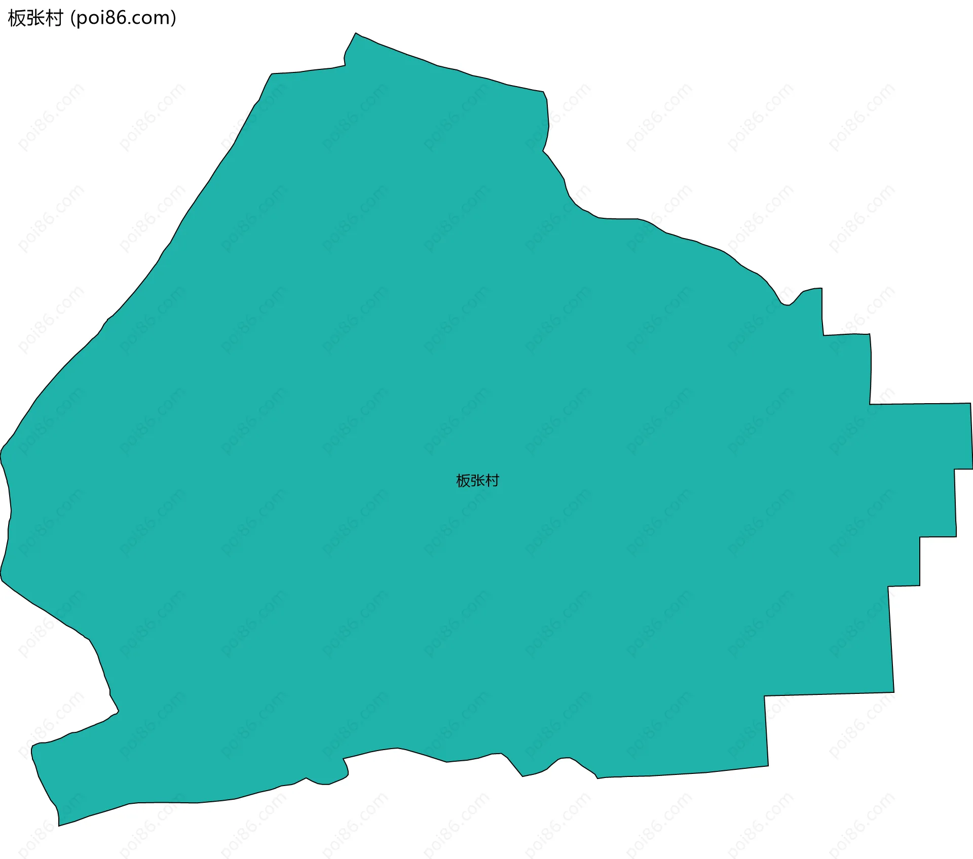 板张村边界地图