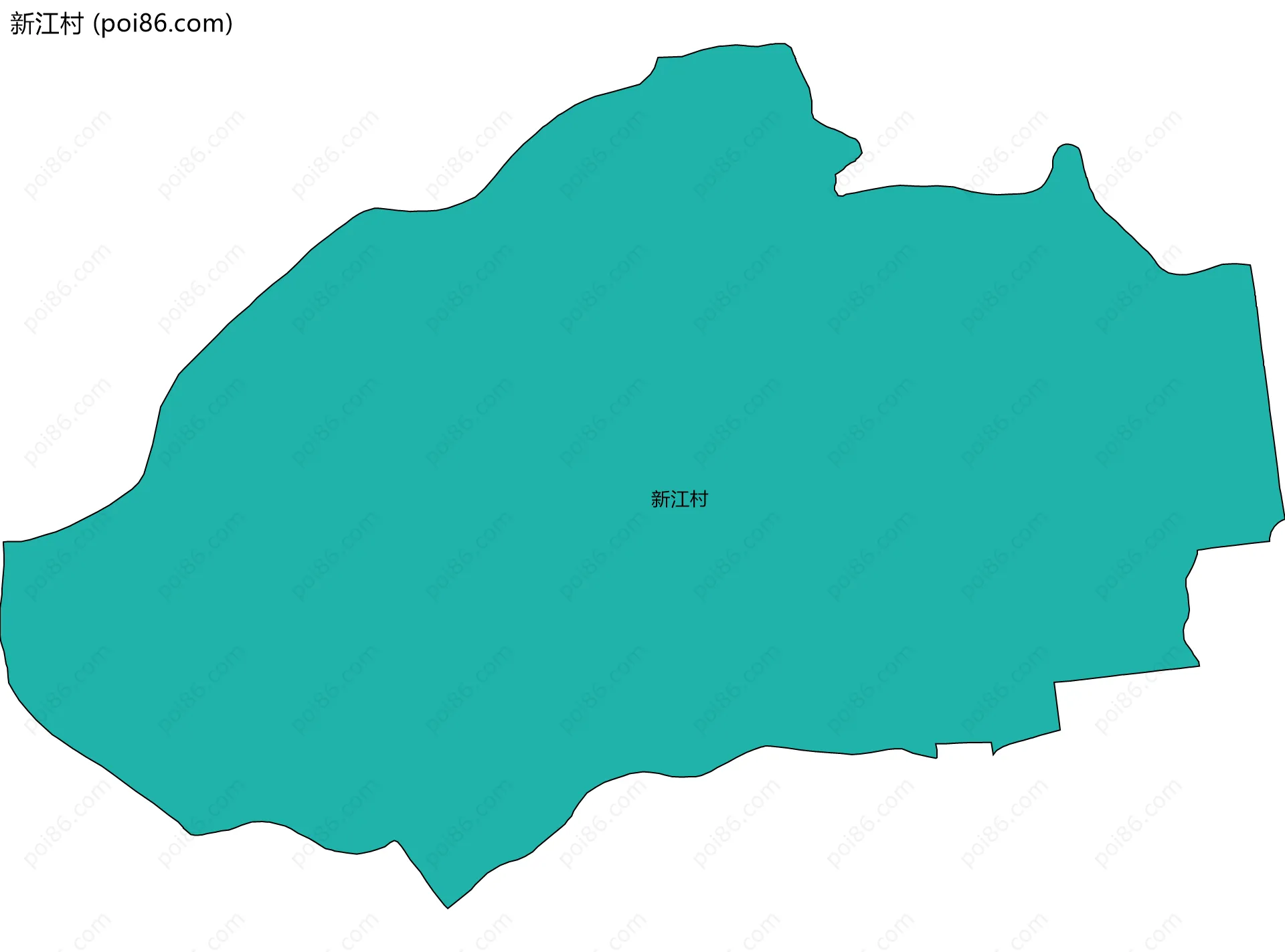 新江村边界地图