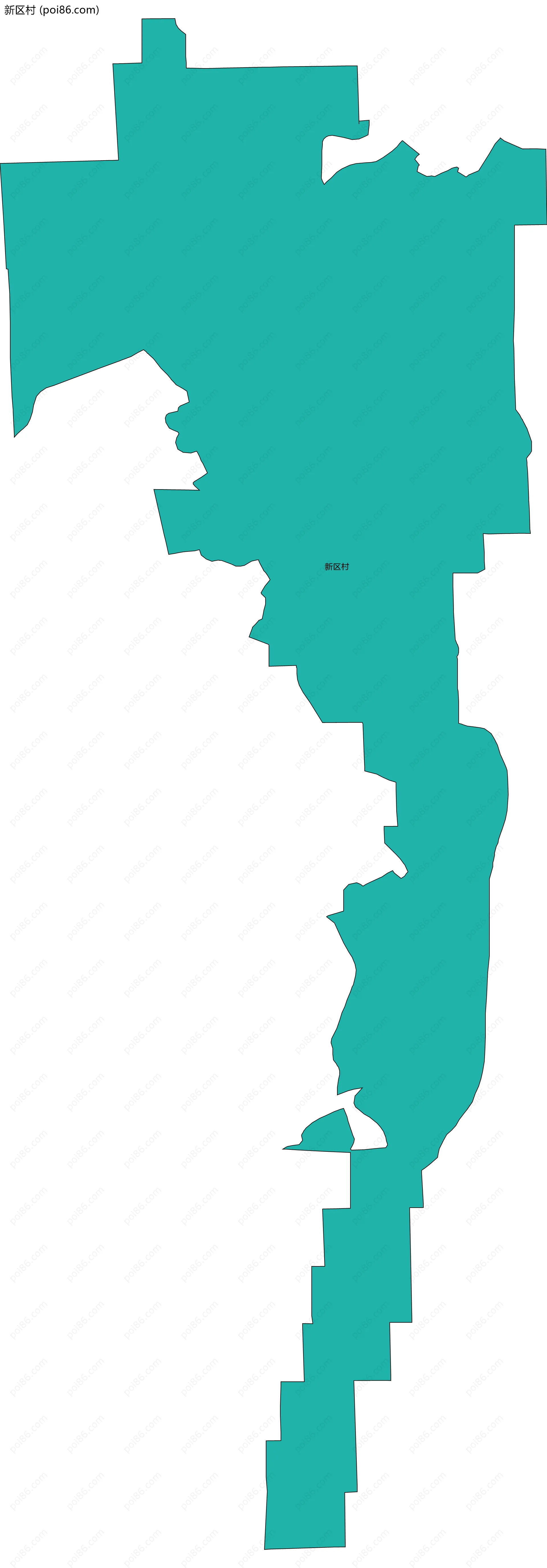 新区村边界地图