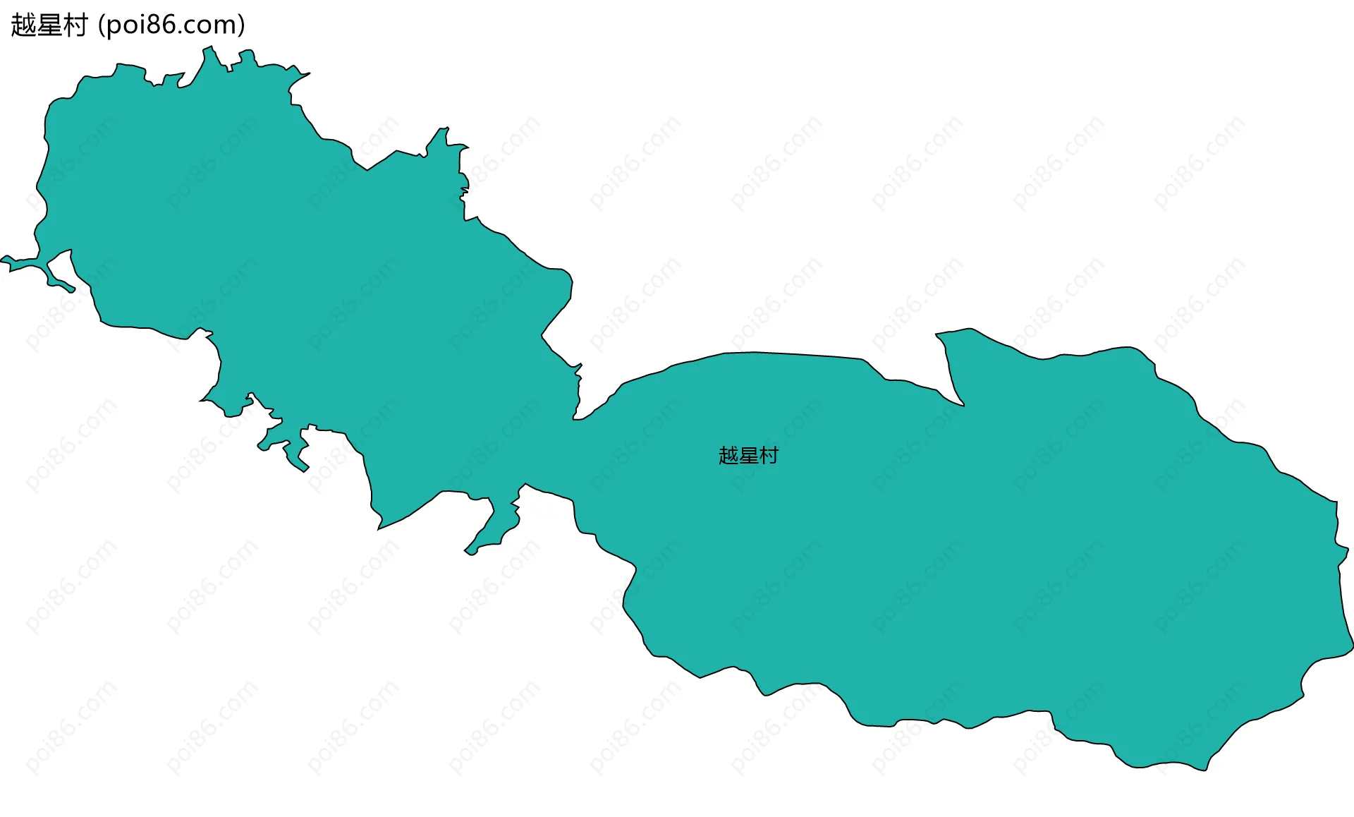 越星村边界地图