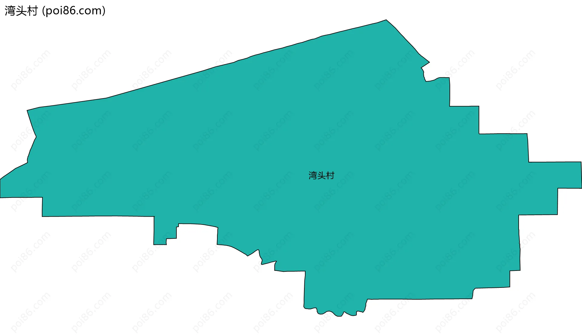 湾头村边界地图