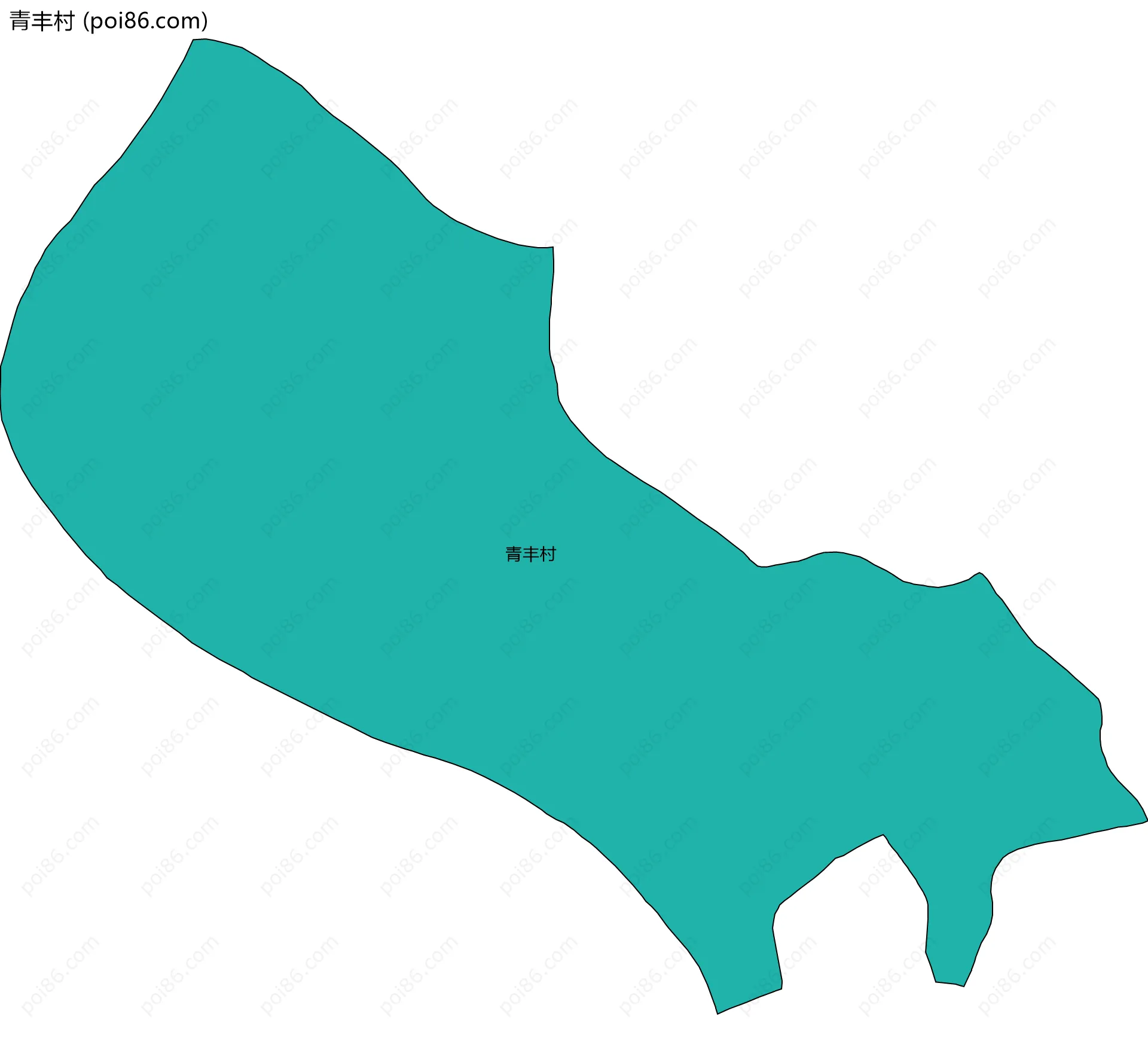 青丰村边界地图