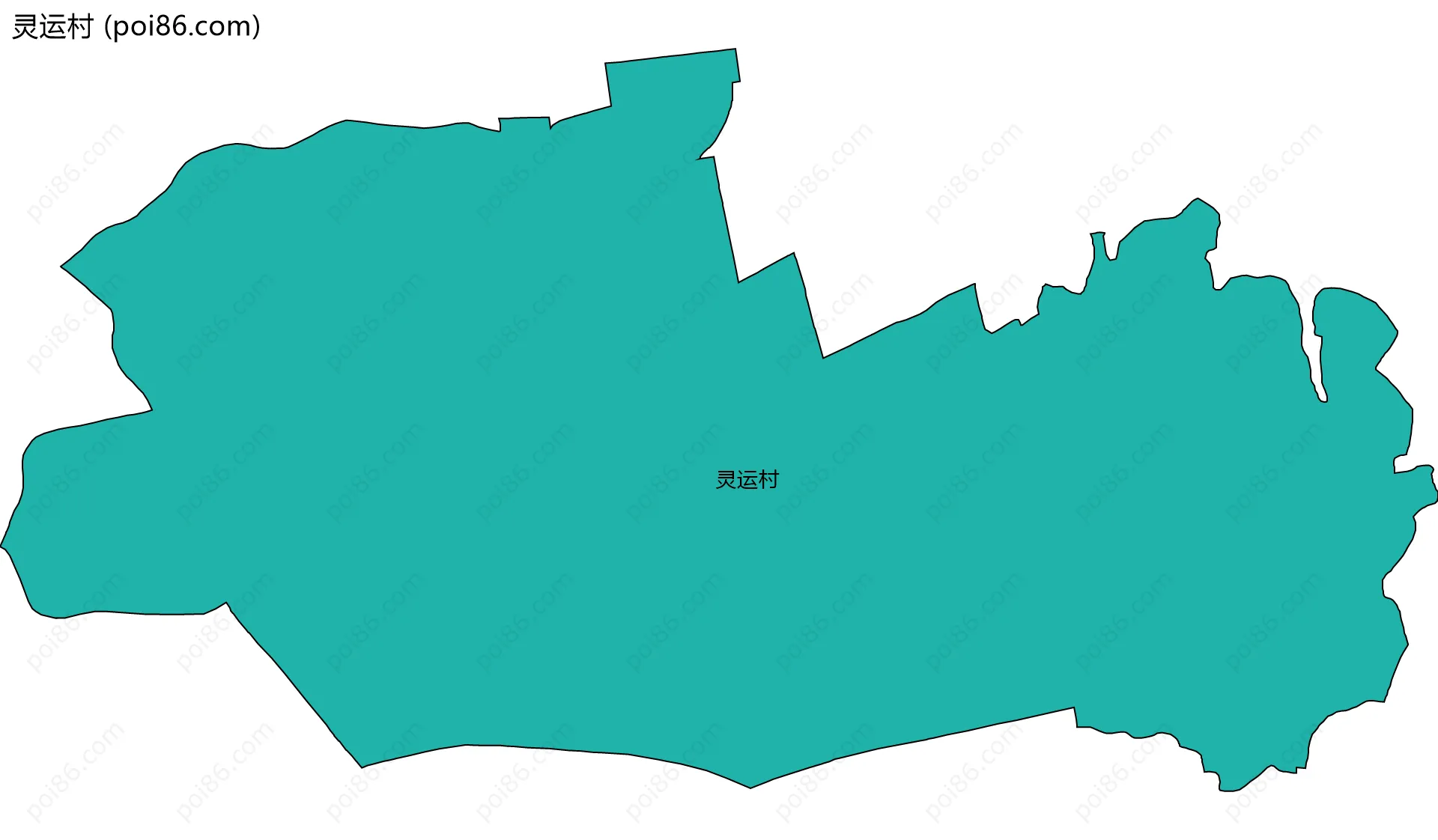 灵运村边界地图
