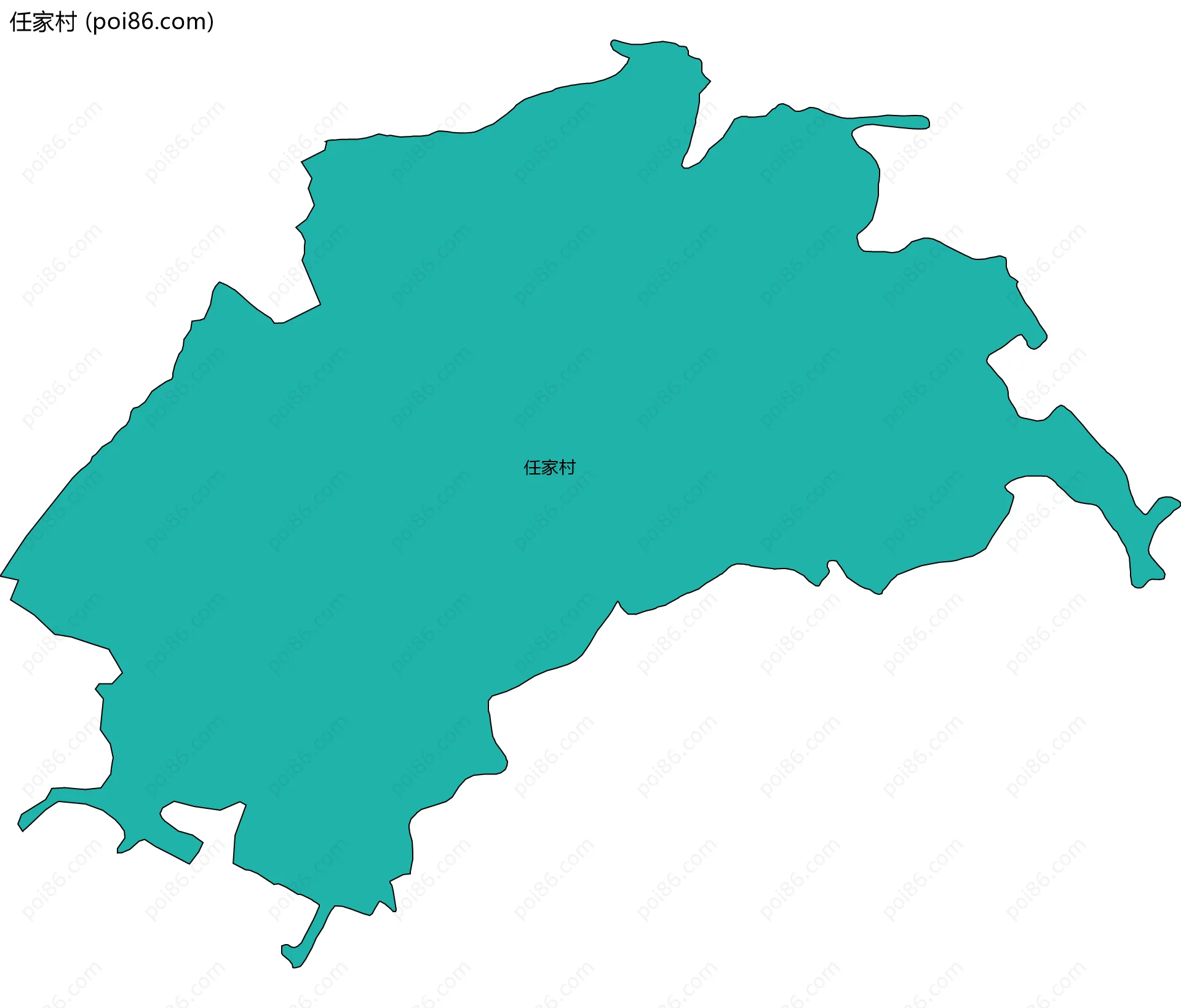 任家村边界地图