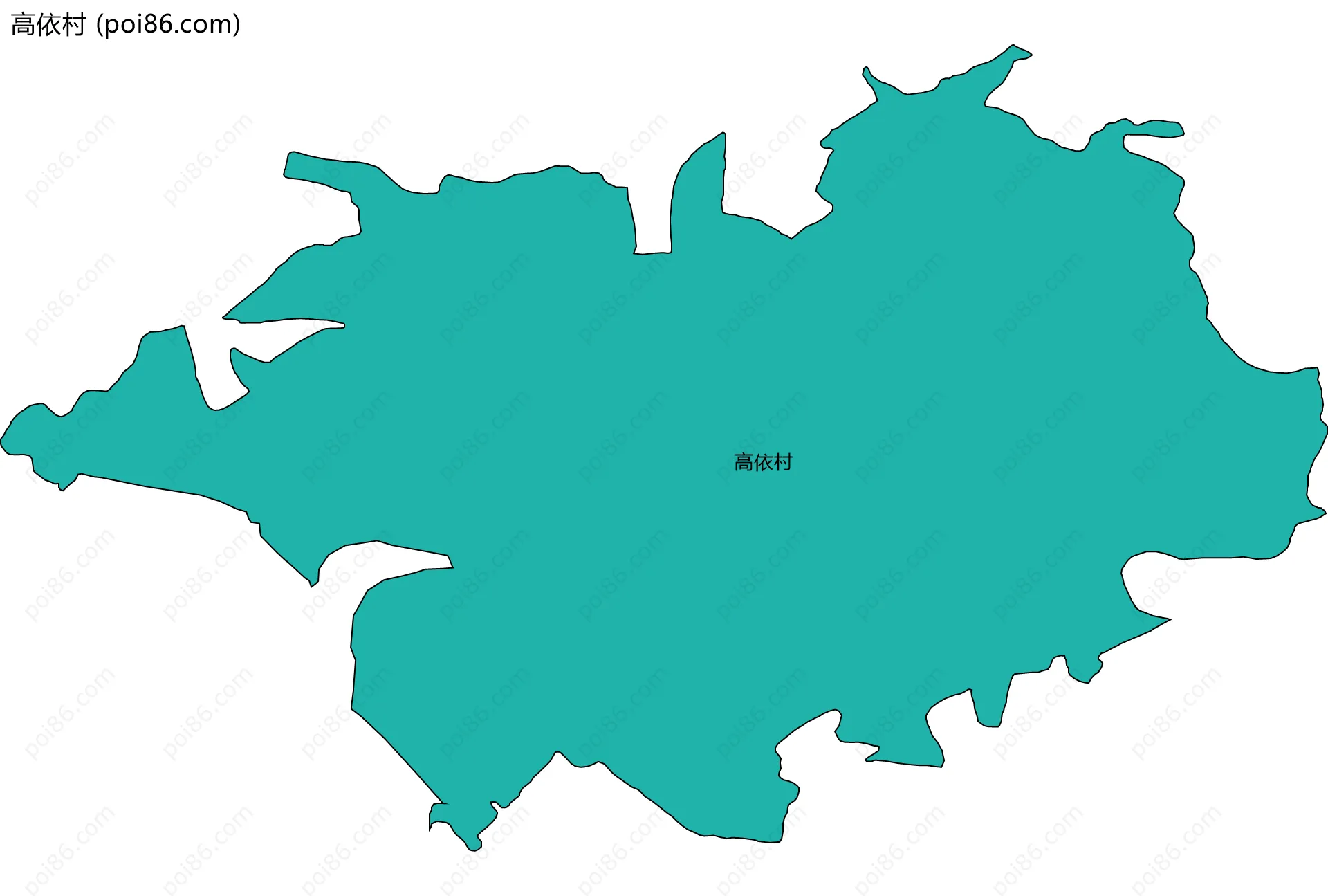 高依村边界地图