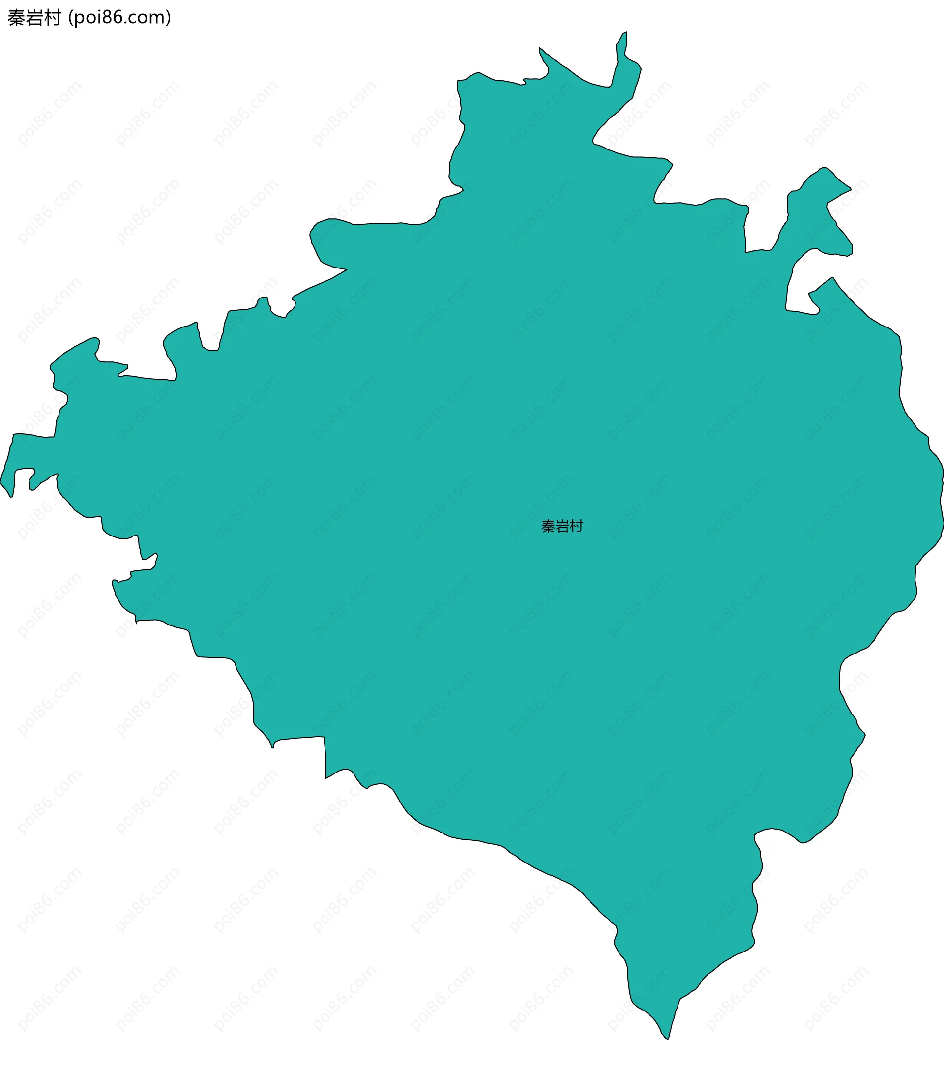 秦岩村边界地图