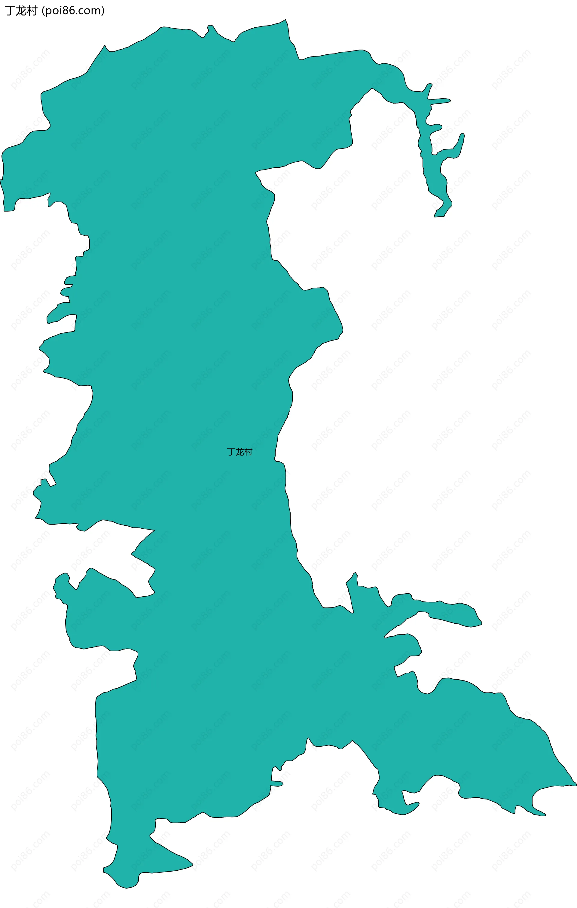 丁龙村边界地图