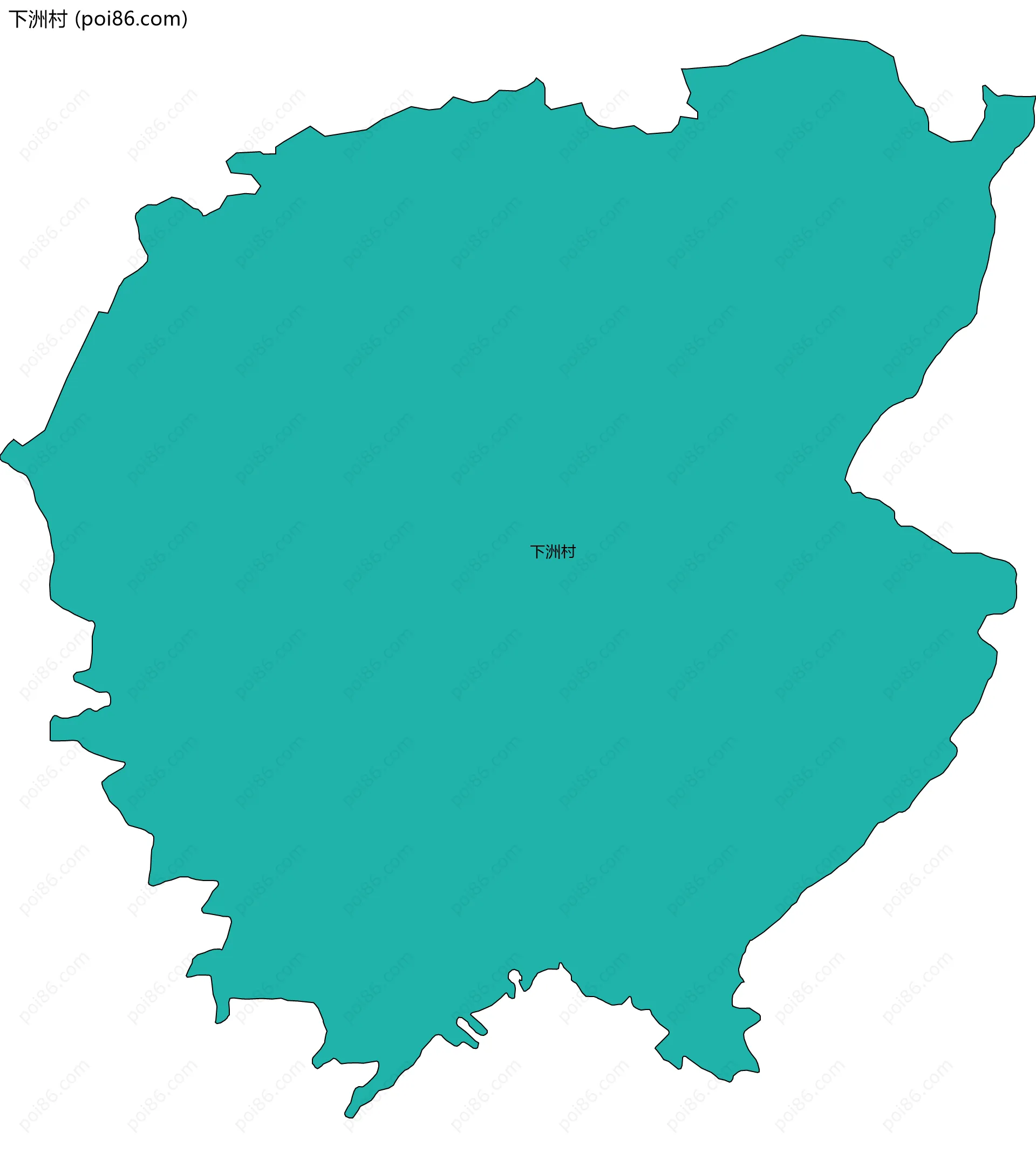 下洲村边界地图