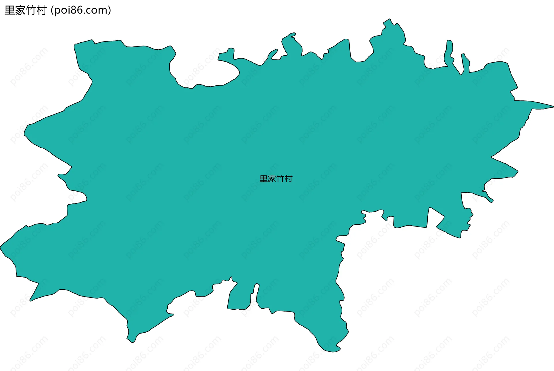 里家竹村边界地图