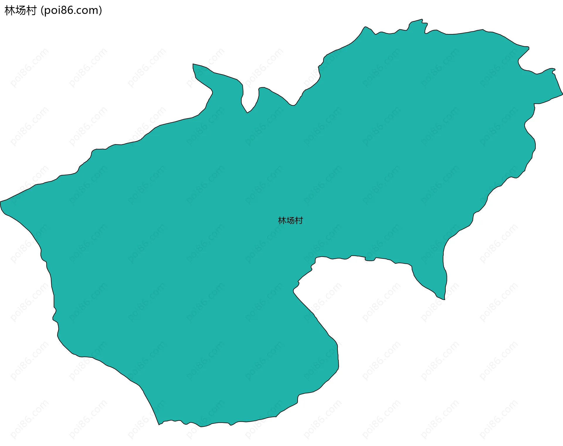 林场村边界地图