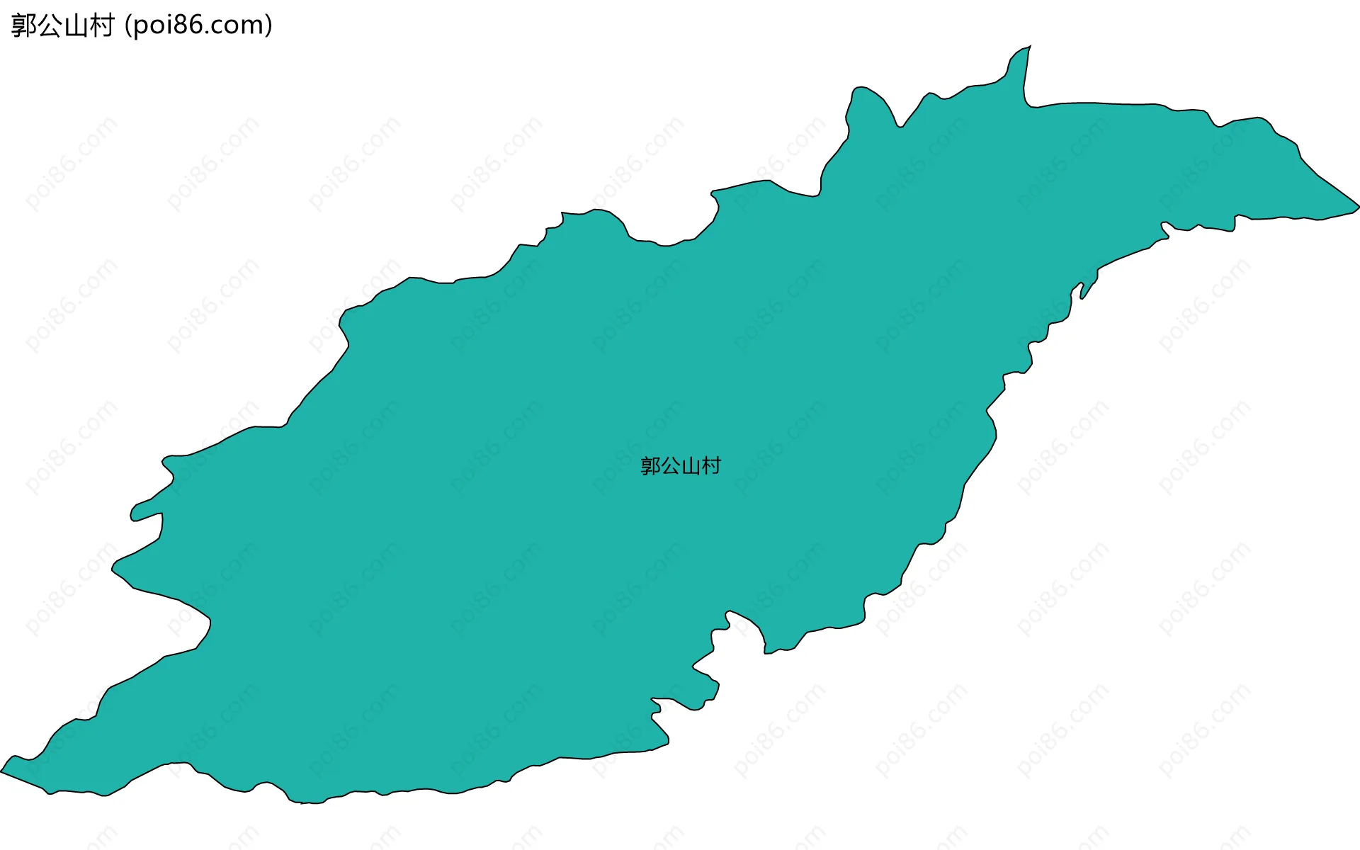 郭公山村边界地图