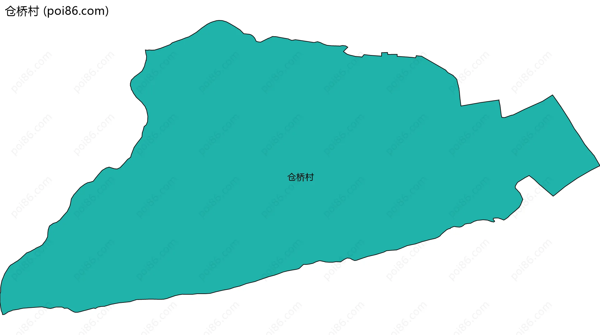 仓桥村边界地图