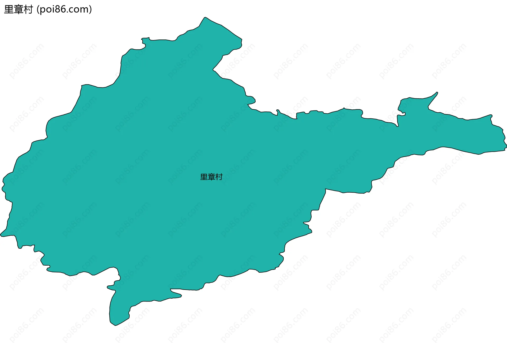 里章村边界地图
