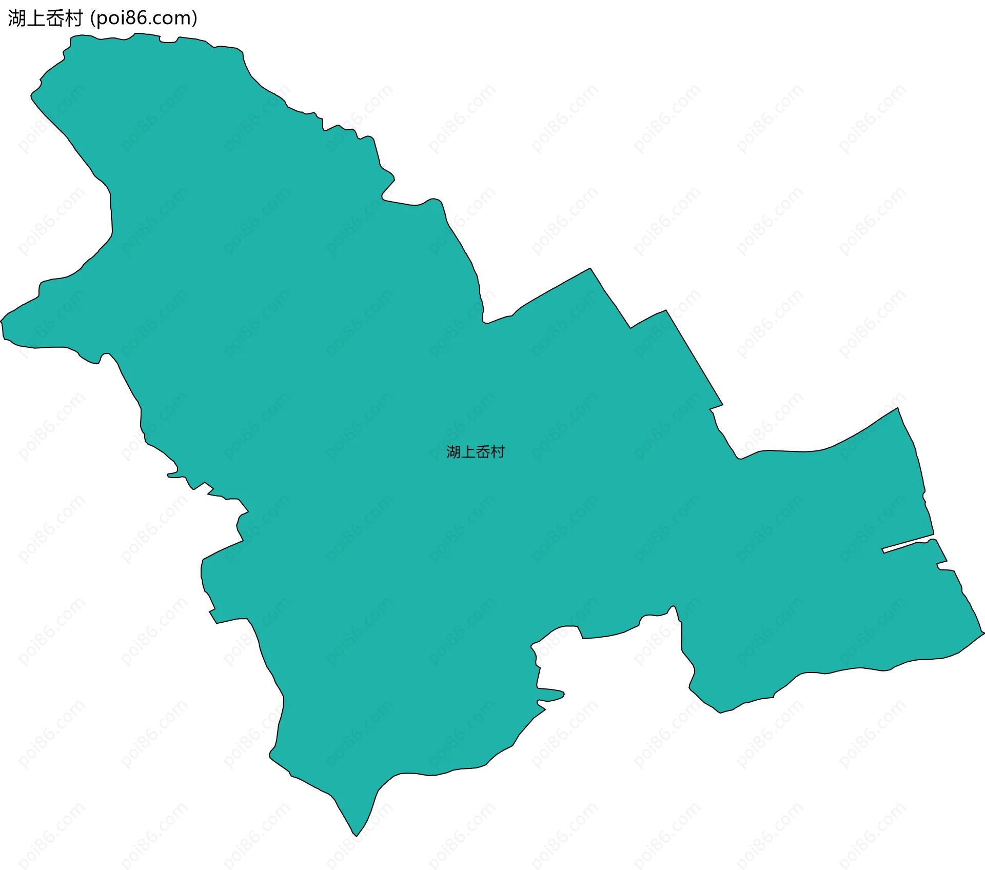 湖上岙村边界地图