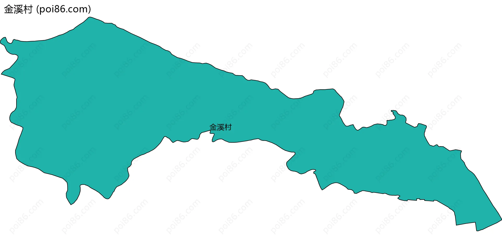 金溪村边界地图