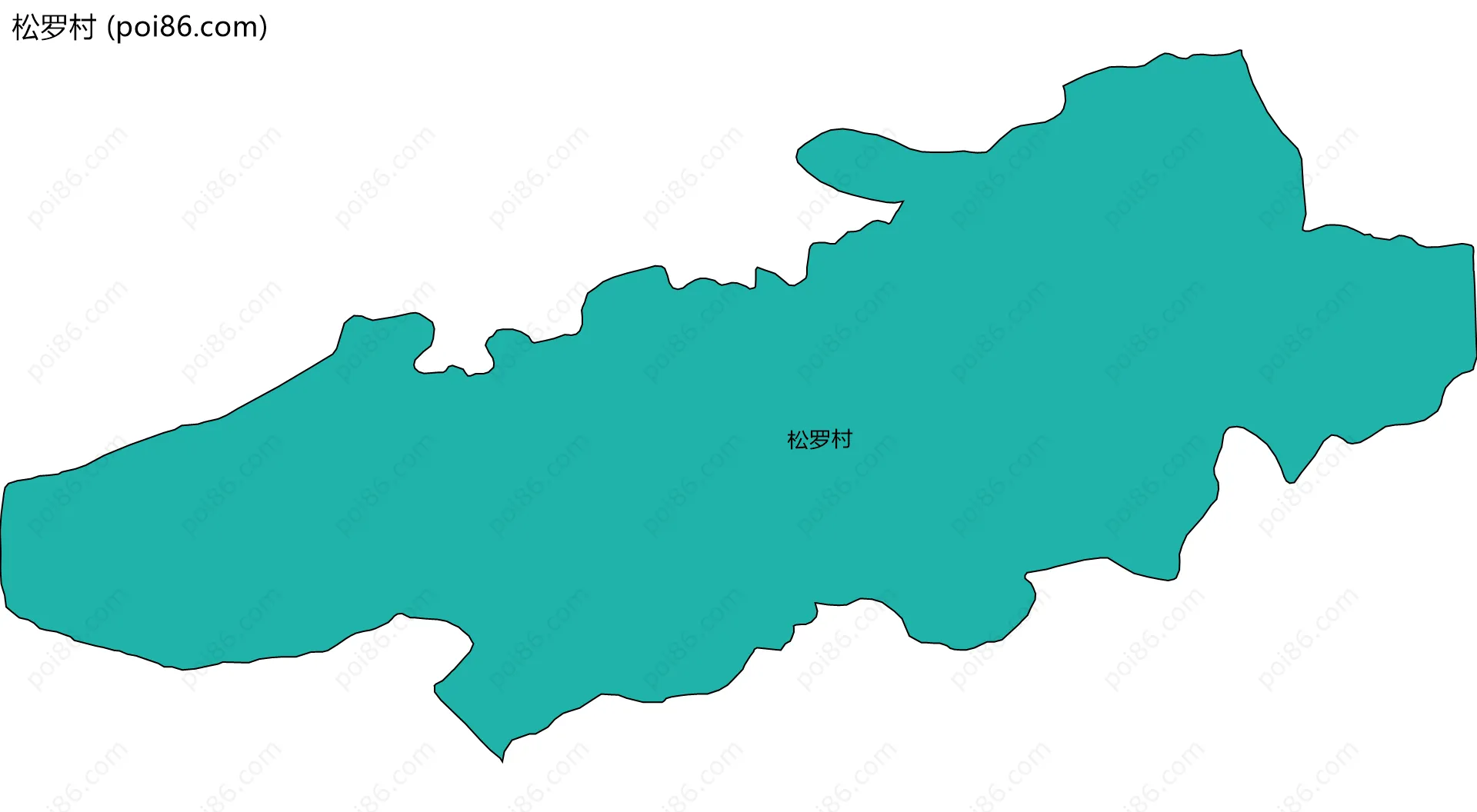 松罗村边界地图