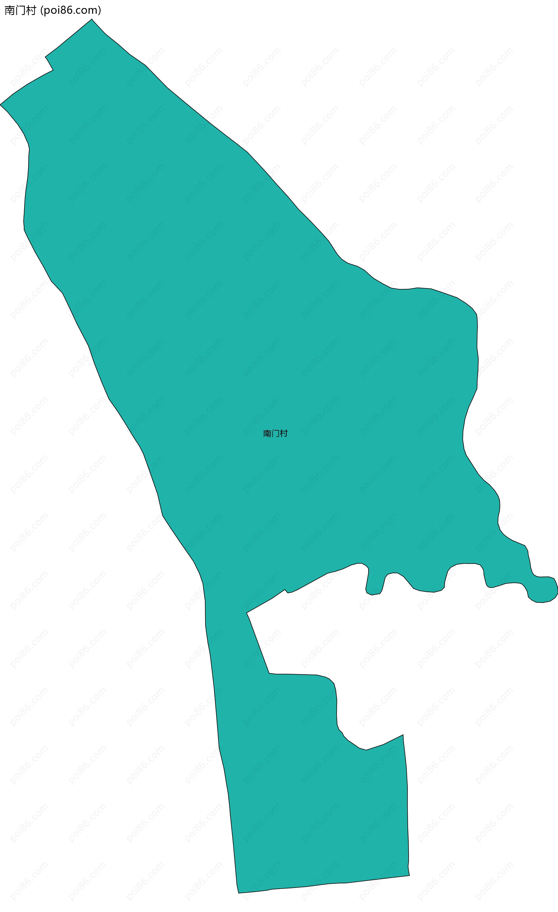 南门村边界地图