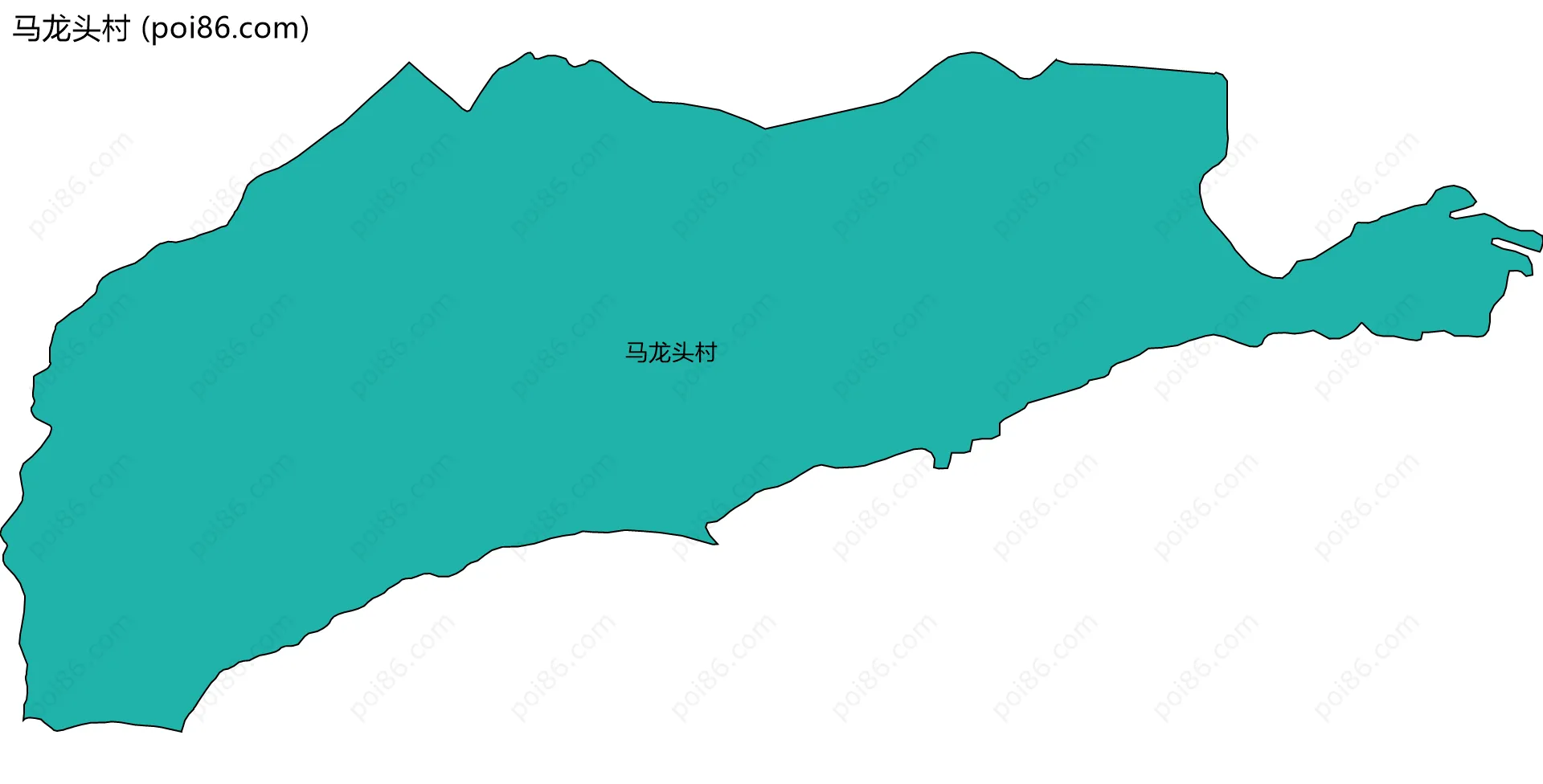 马龙头村边界地图