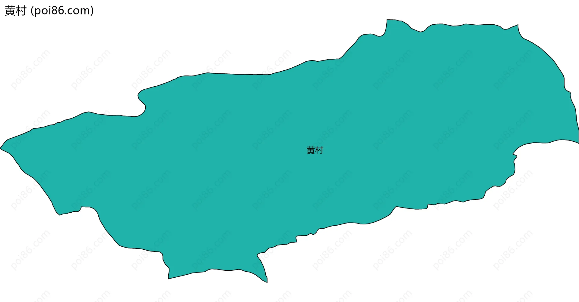 黄村边界地图