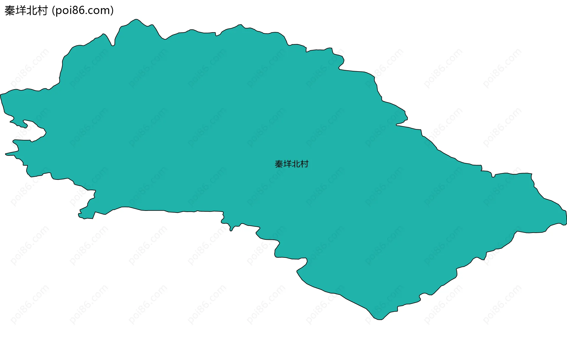 秦垟北村边界地图