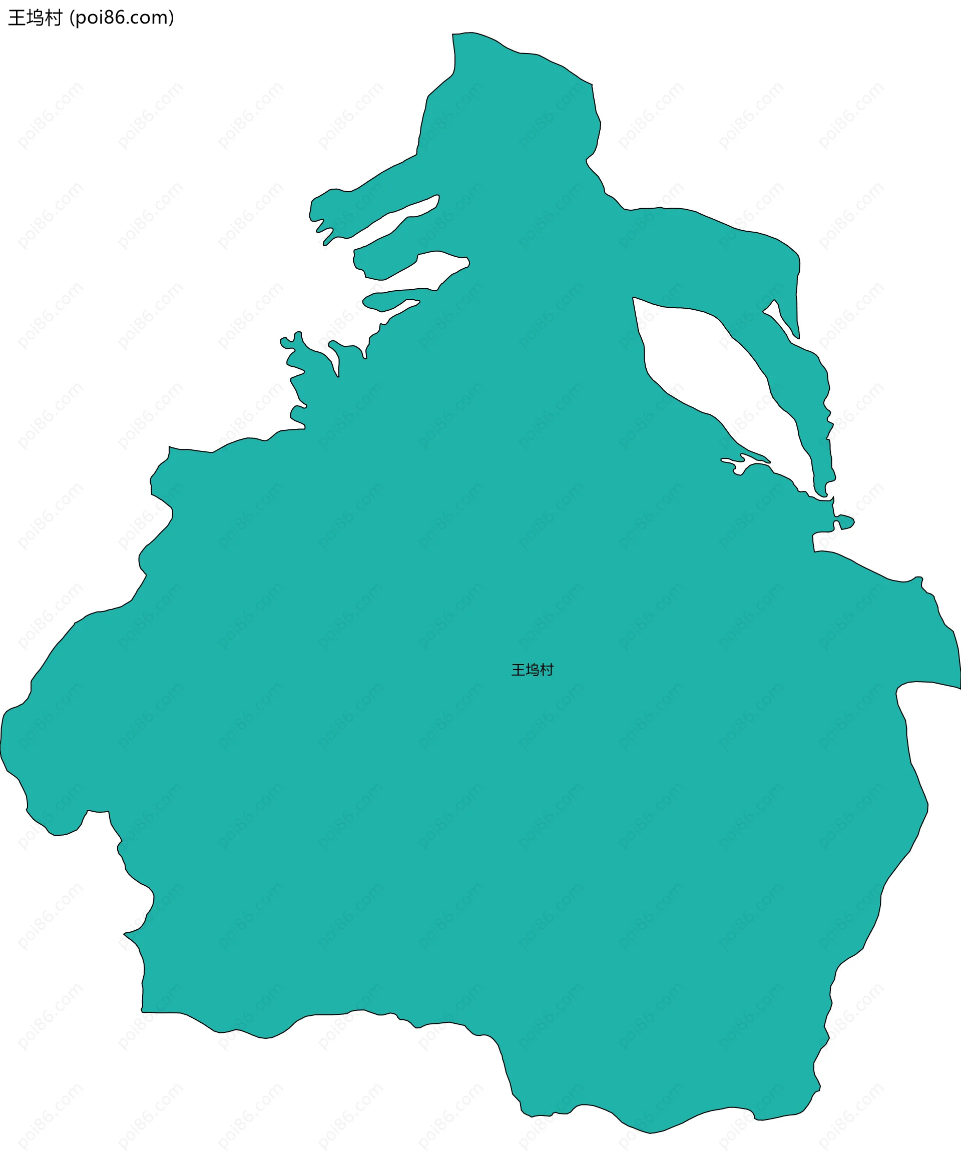 王坞村边界地图