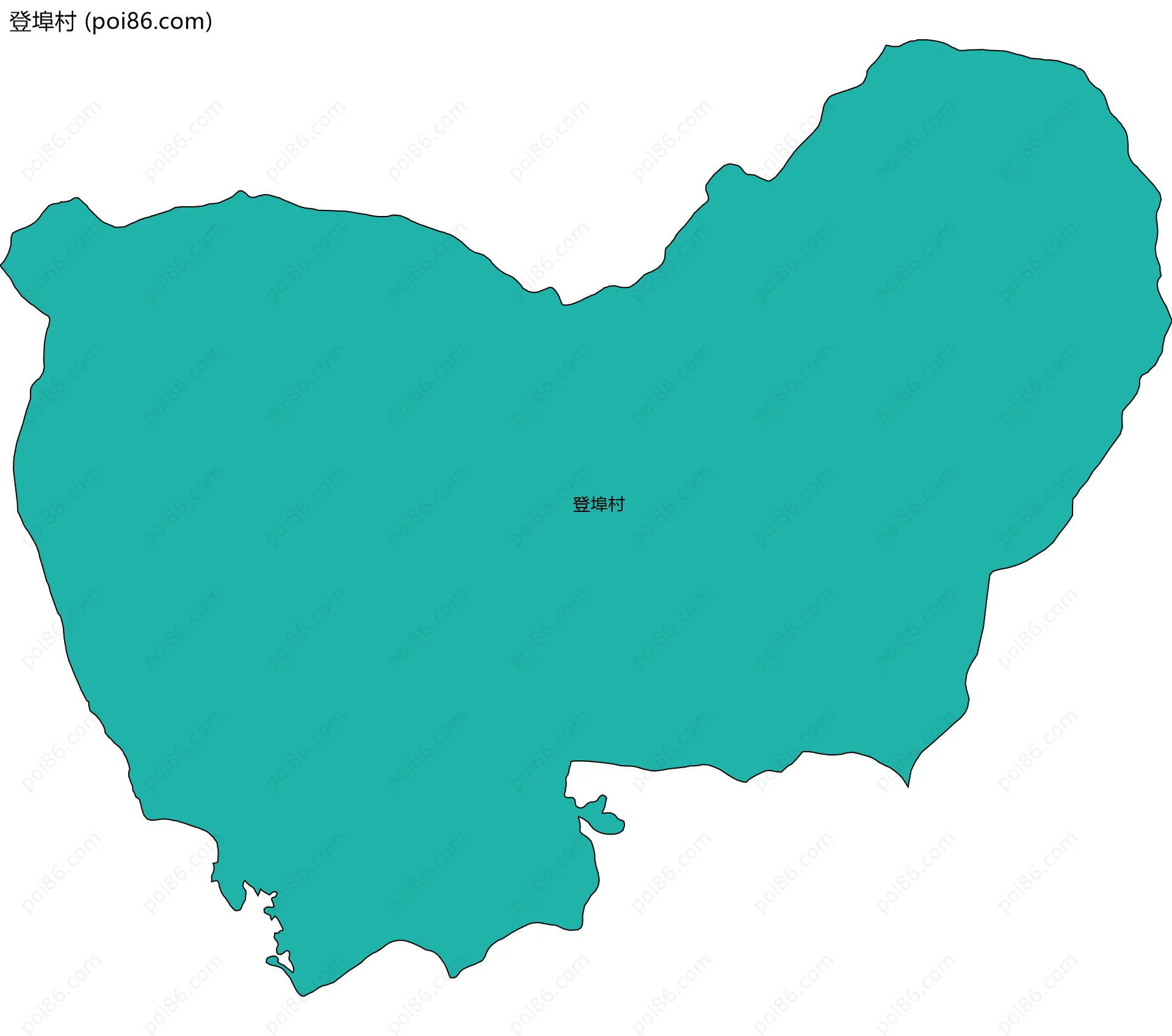 登埠村边界地图