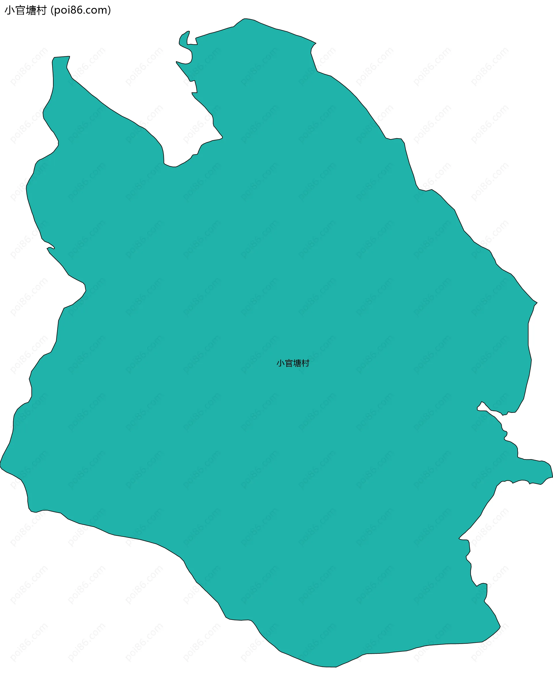 小官塘村边界地图