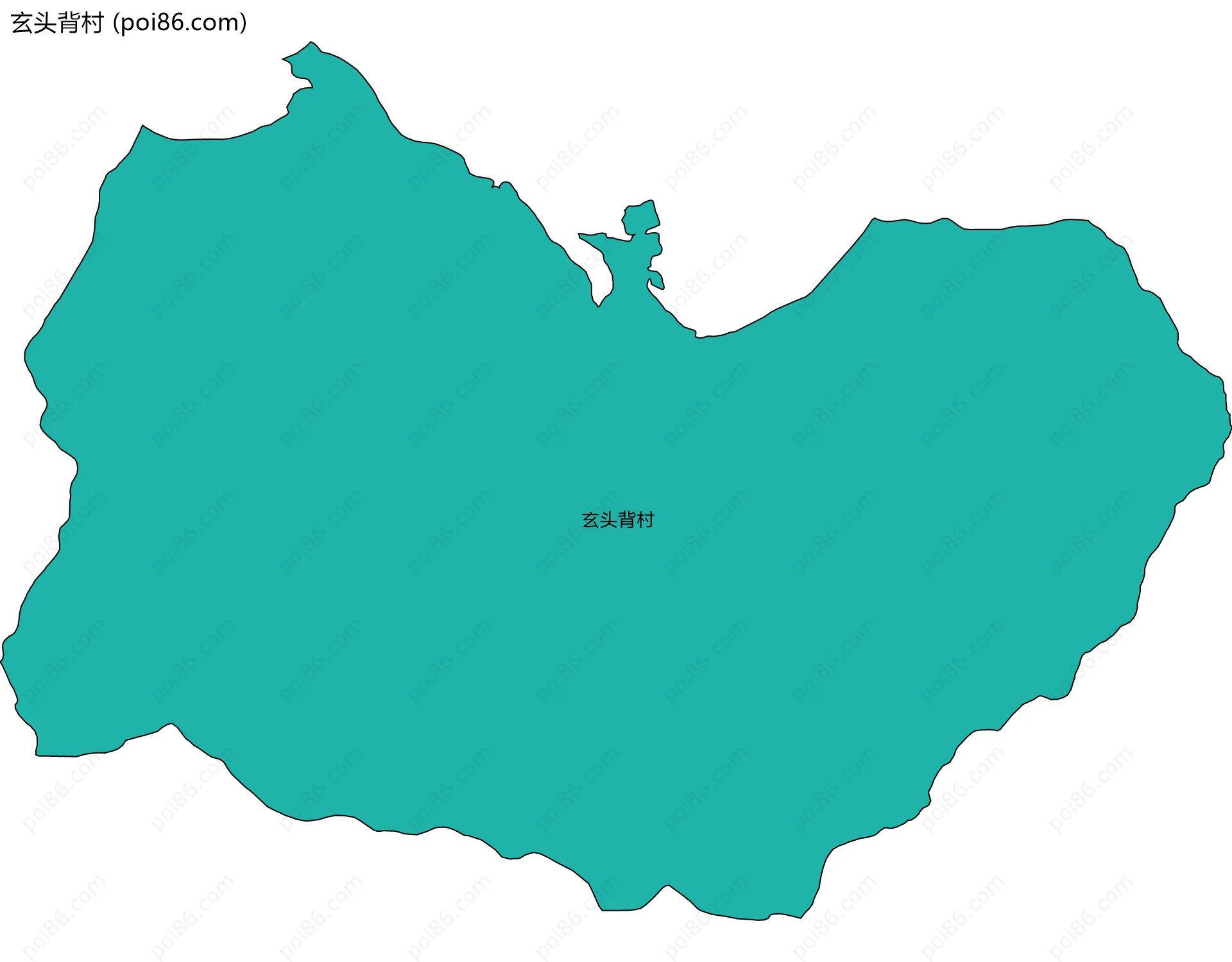 玄头背村边界地图