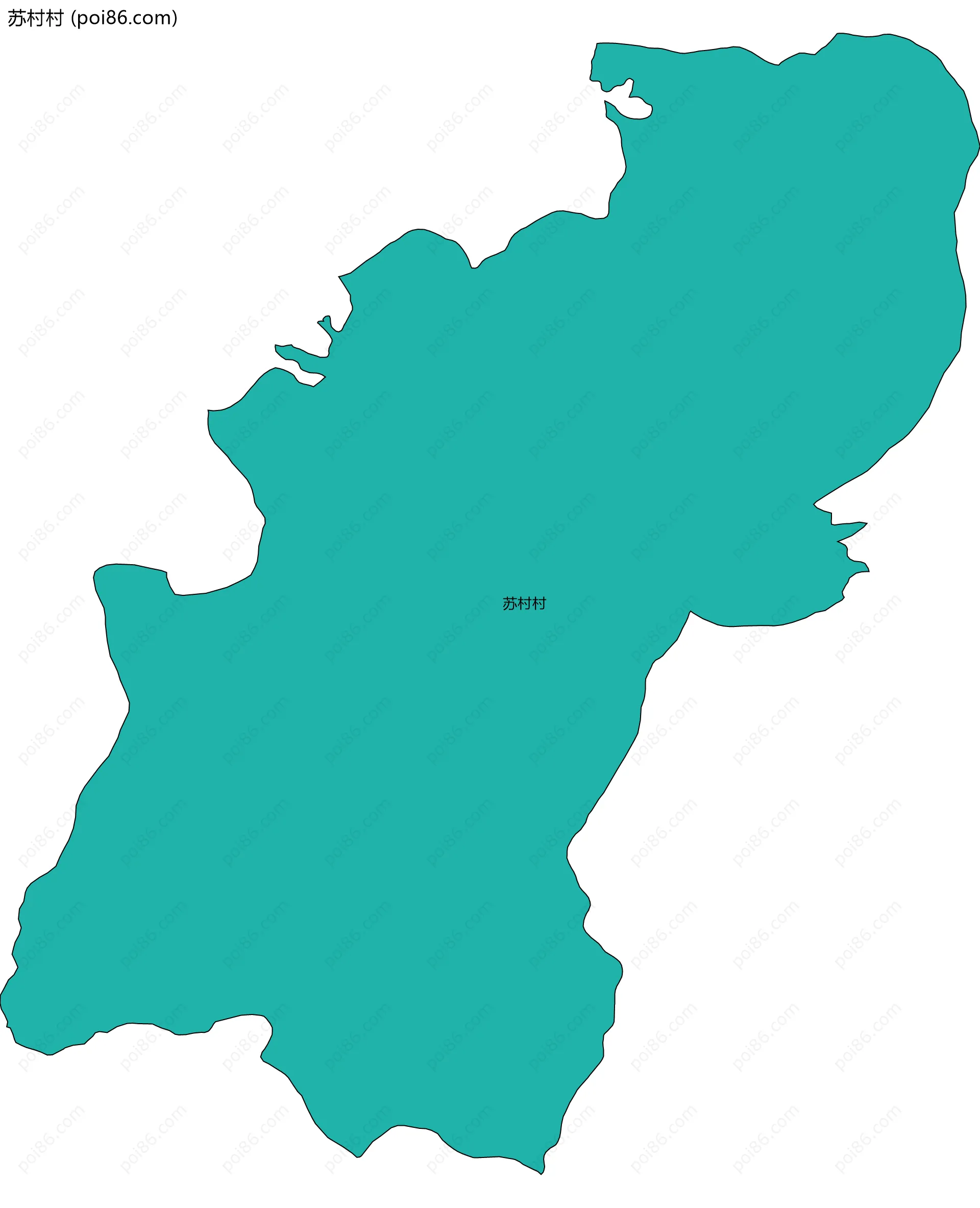 苏村村边界地图